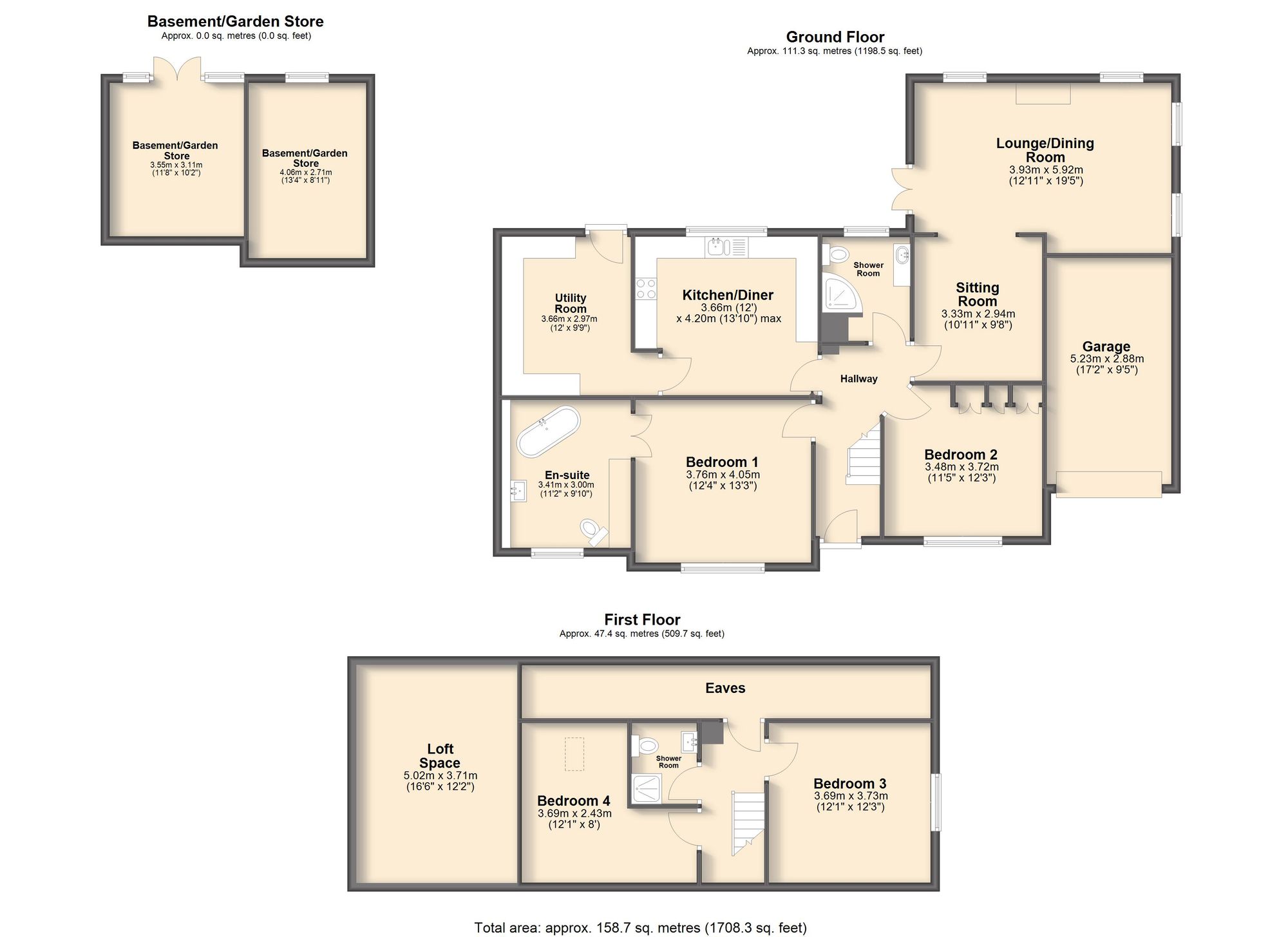 Brooklands Birkin Lane, Chesterfield floorplan