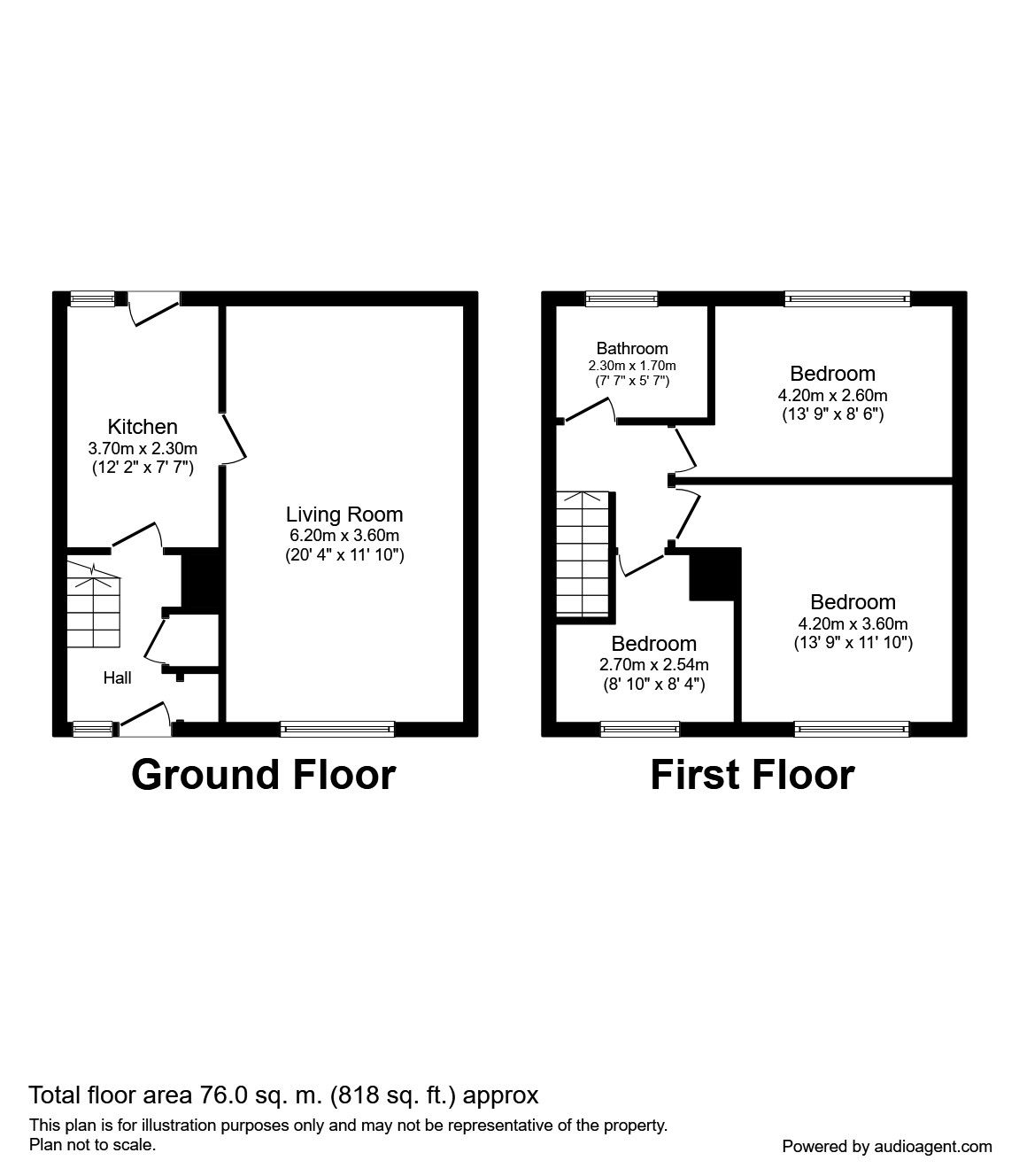 3 Bedrooms Terraced house to rent in Foxwalks Avenue, Rock Hil, Bromsgrove B61