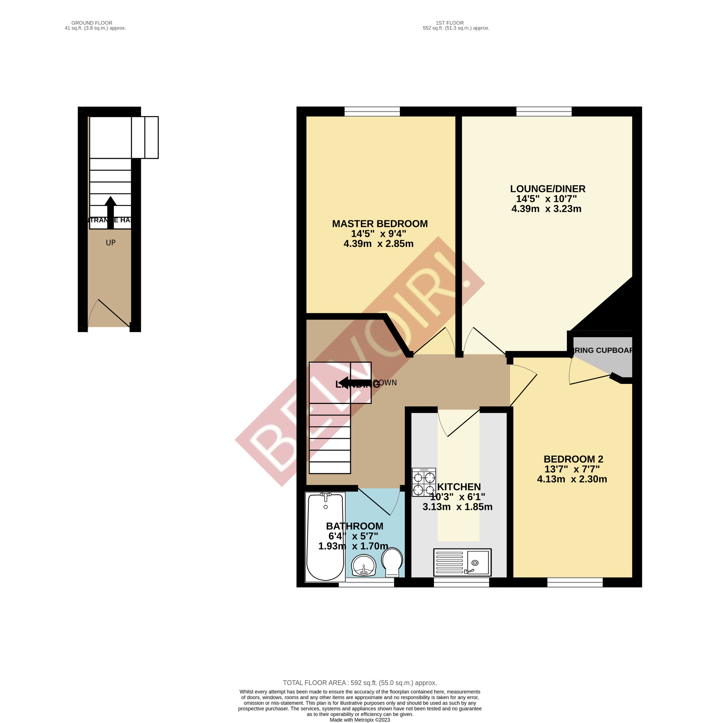 137, Grove Road, Hitchin floorplan