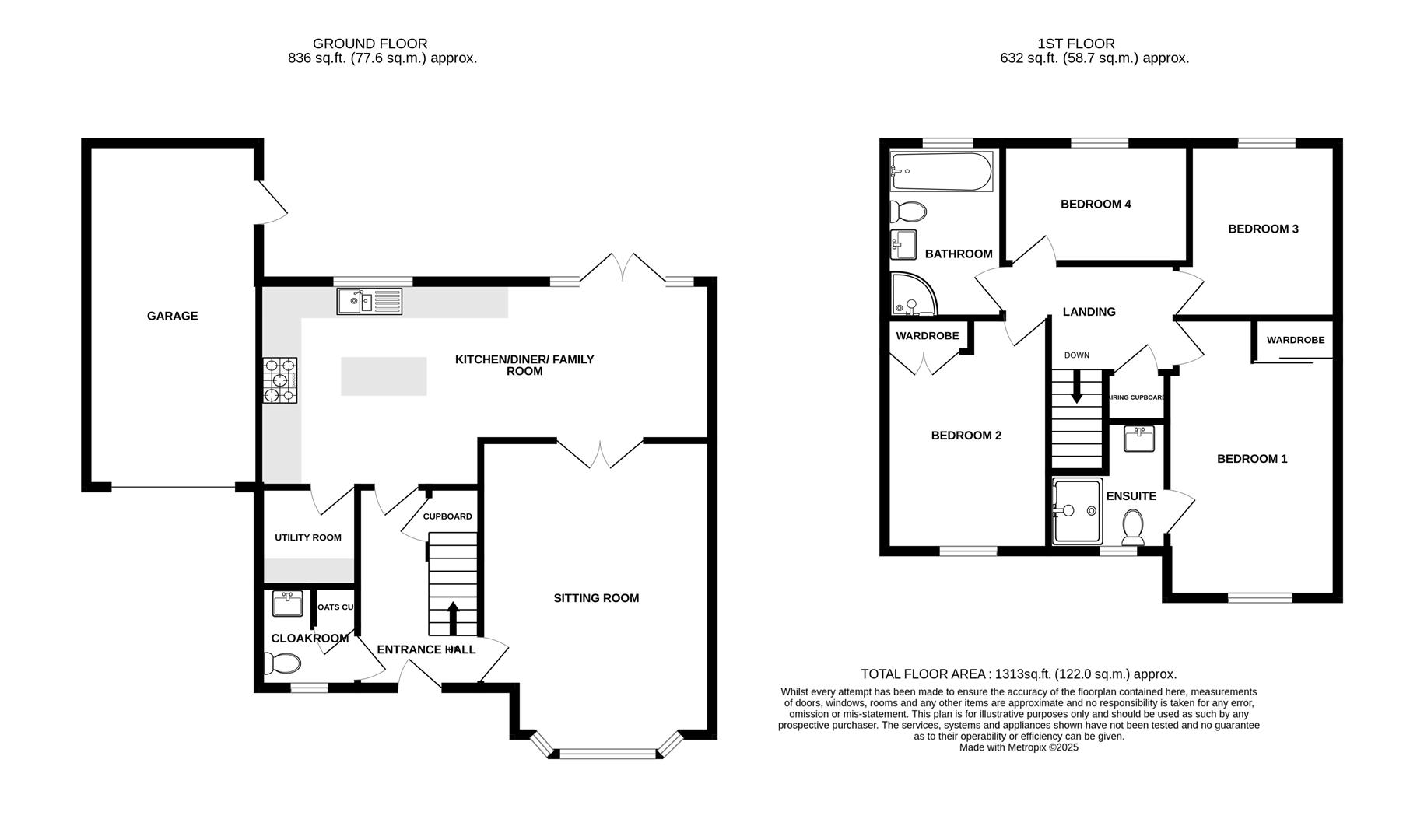 36, Brookside Drive, Bath floorplan