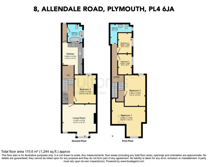 8, Allendale Road, Plymouth floorplan