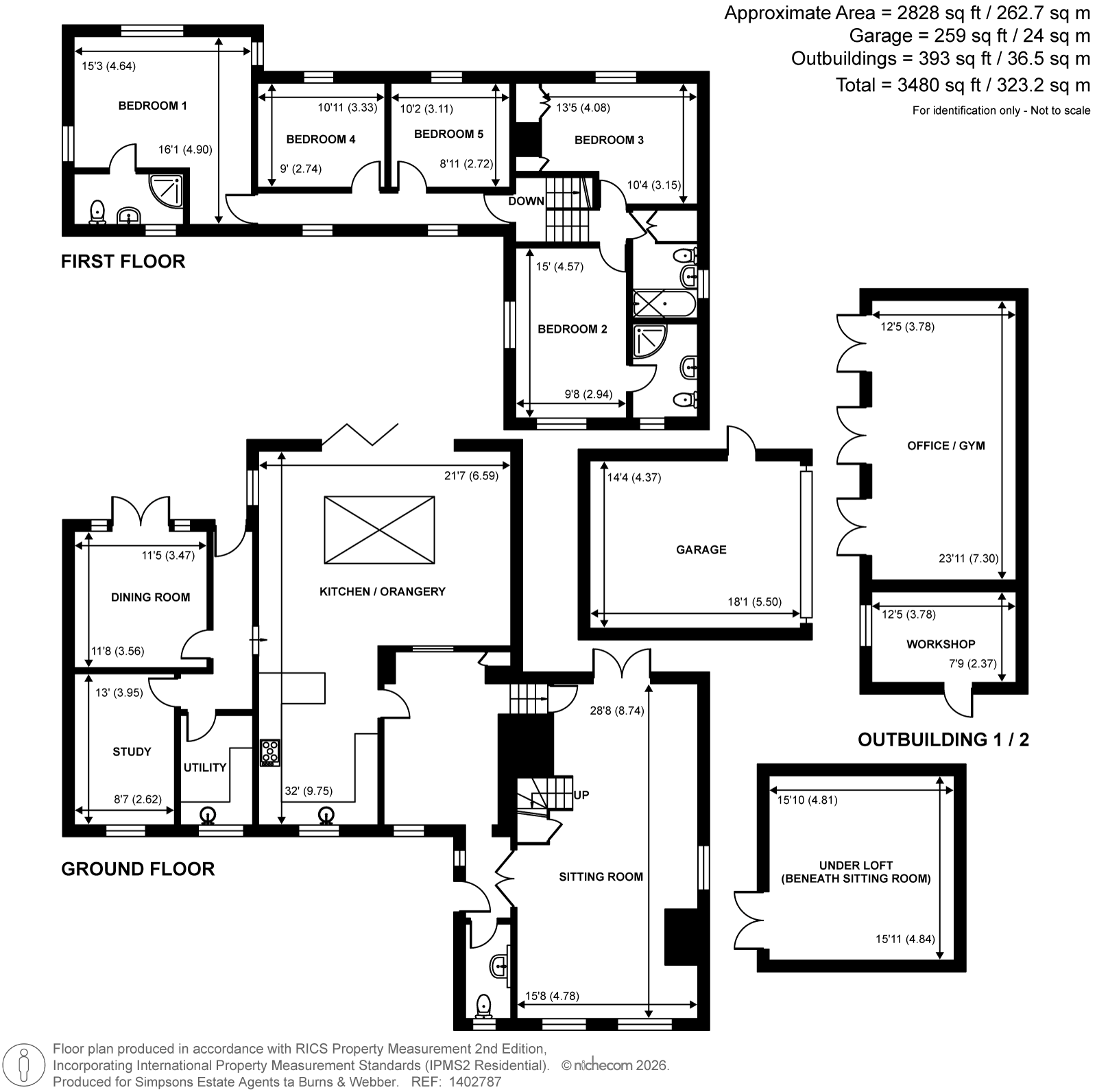 Thornhill Cottage,, 4 Upper Bourne Lane, Farnham floorplan