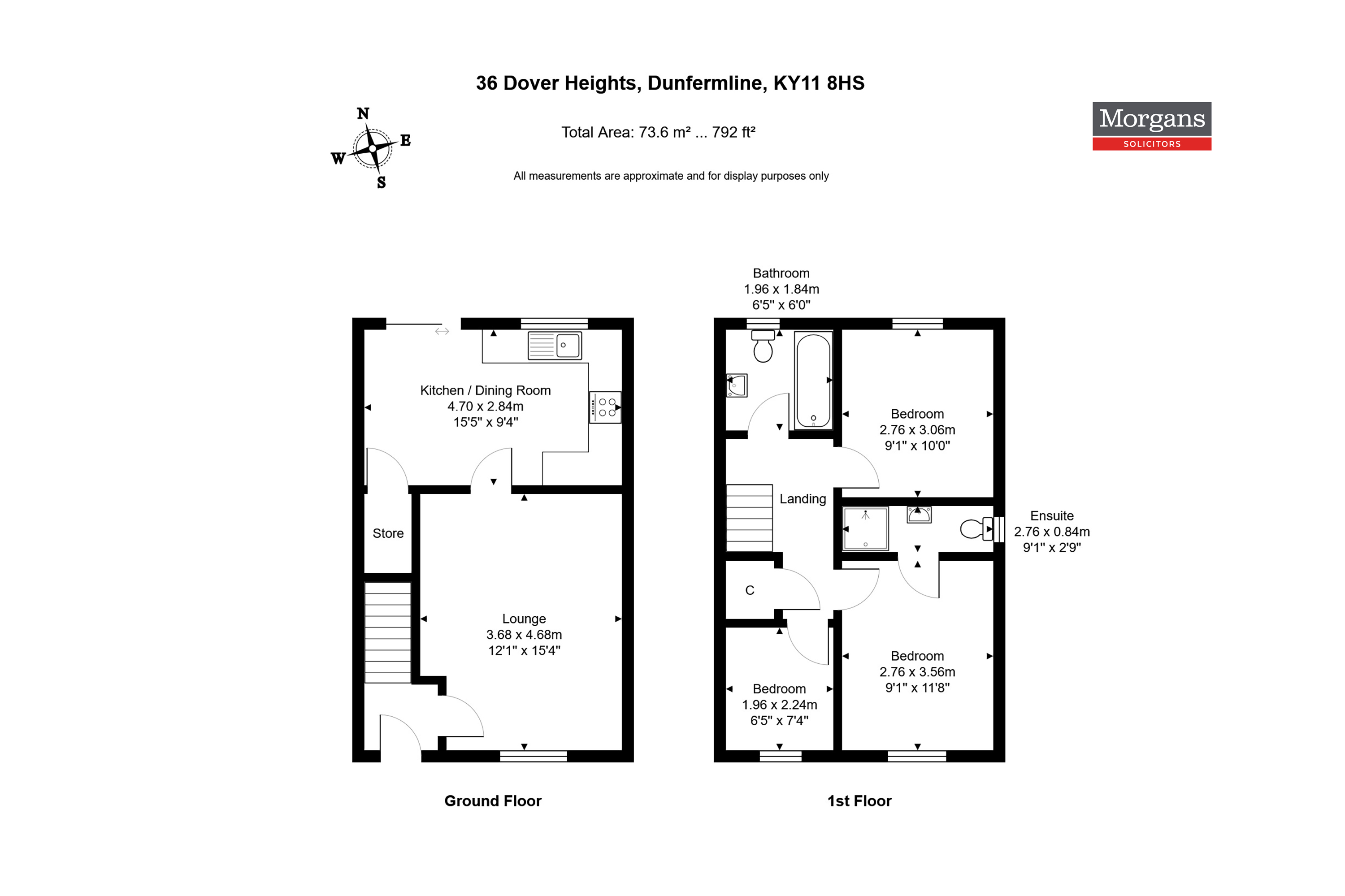 36, Dover Heights, Dunfermline floorplan
