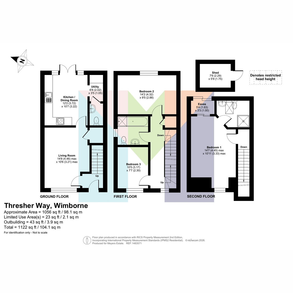 12, Thresher Way, Wimborne floorplan