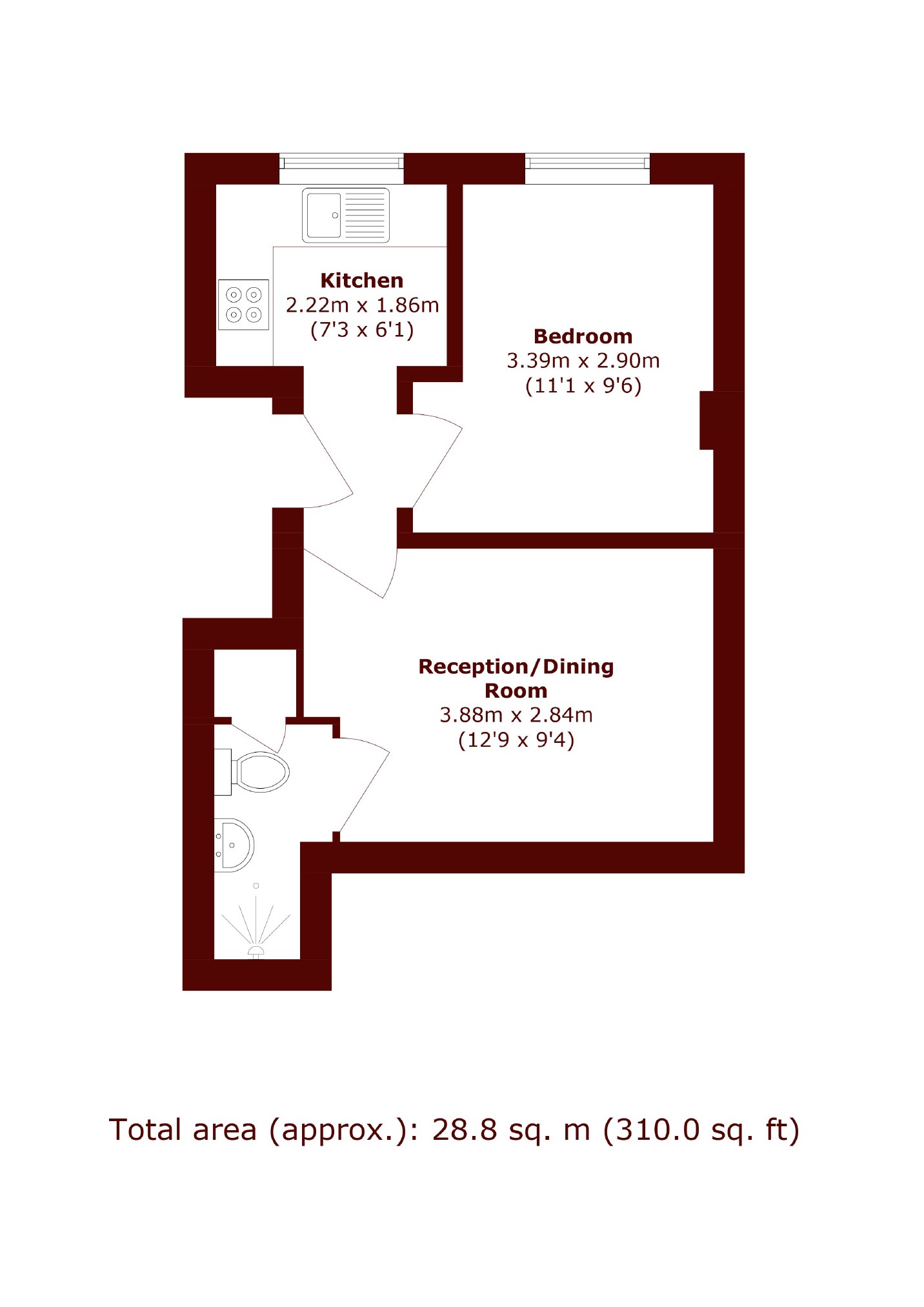 FFF, 12, Alderbury Road, London floorplan