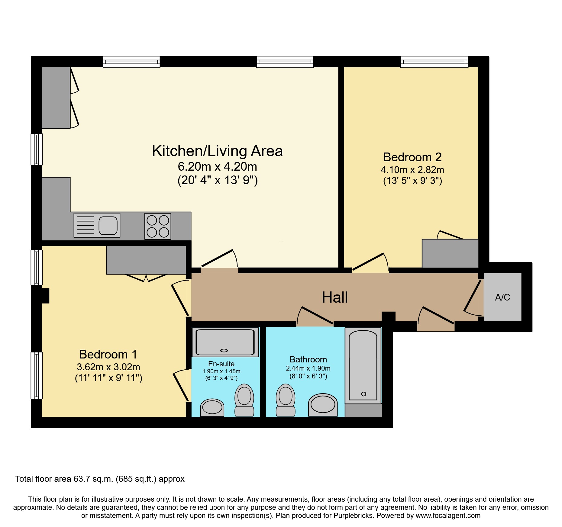 Flat 6/Sovereign Court, 318a, Kings Road, Reading floorplan