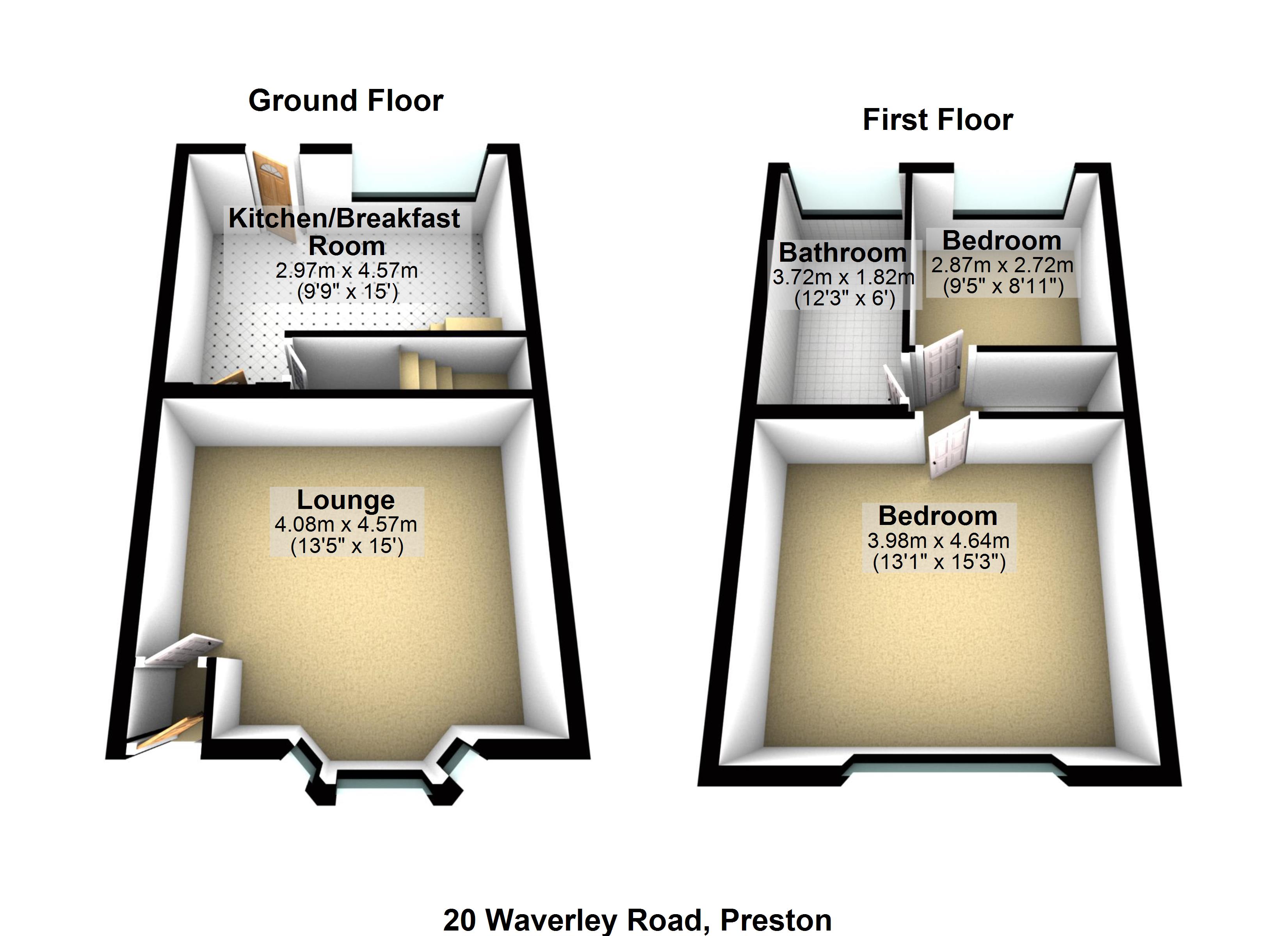 2 Bedrooms  for sale in 20, Waverley Road, Preston, Lancashire PR1