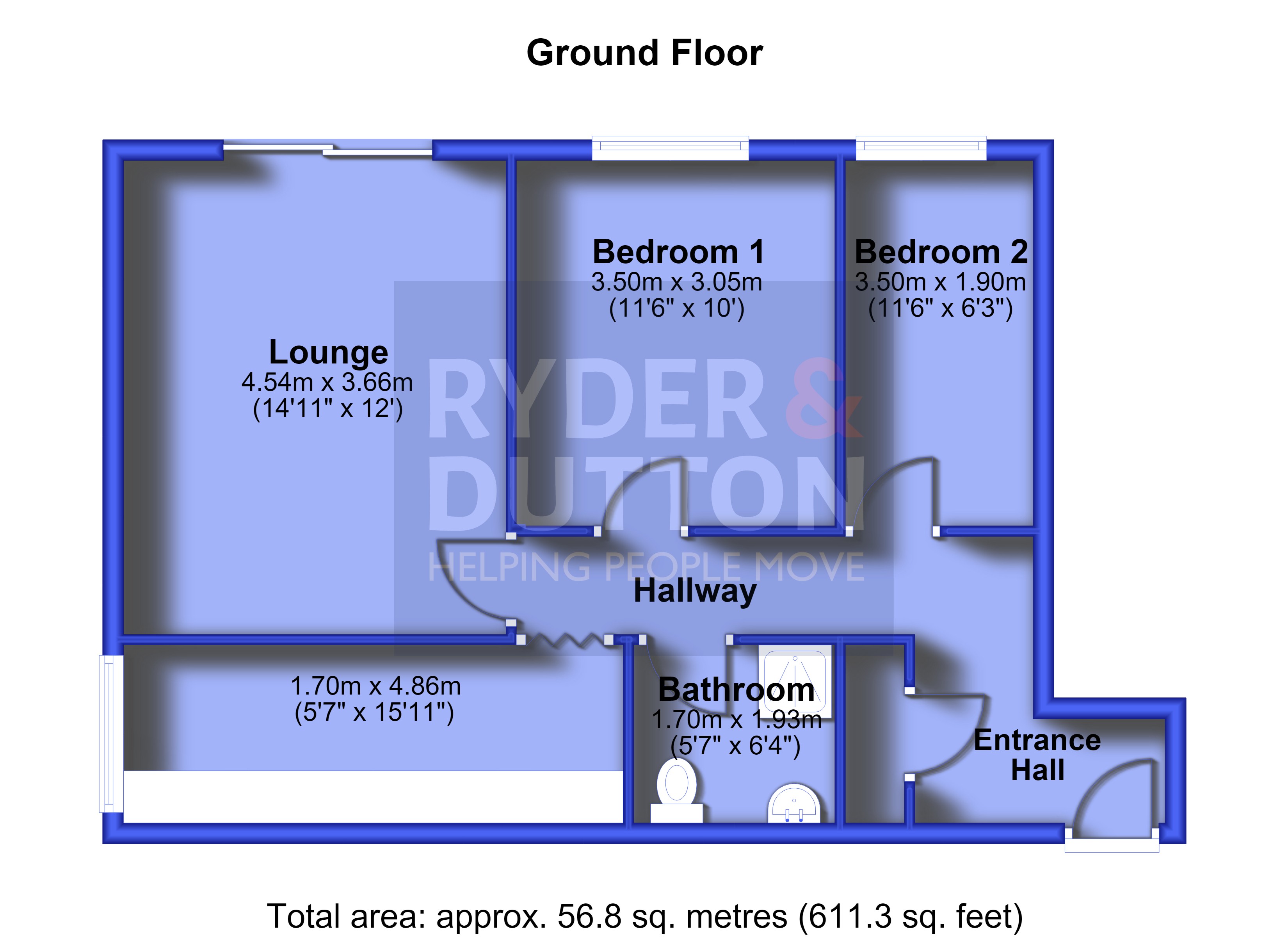 Flat 39, Exeter Court,, Market Street, Manchester floorplan