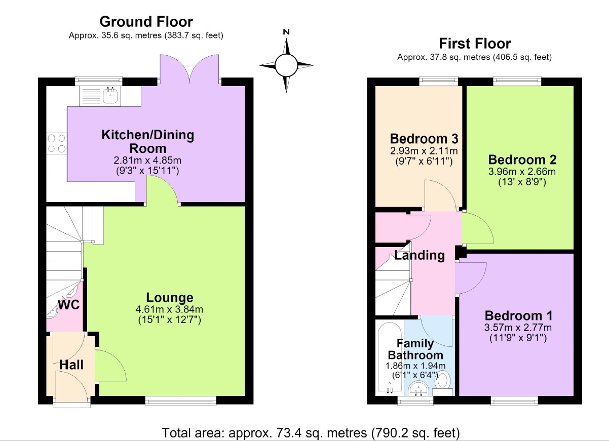 1, Doulton Court, Warwickshire floorplan