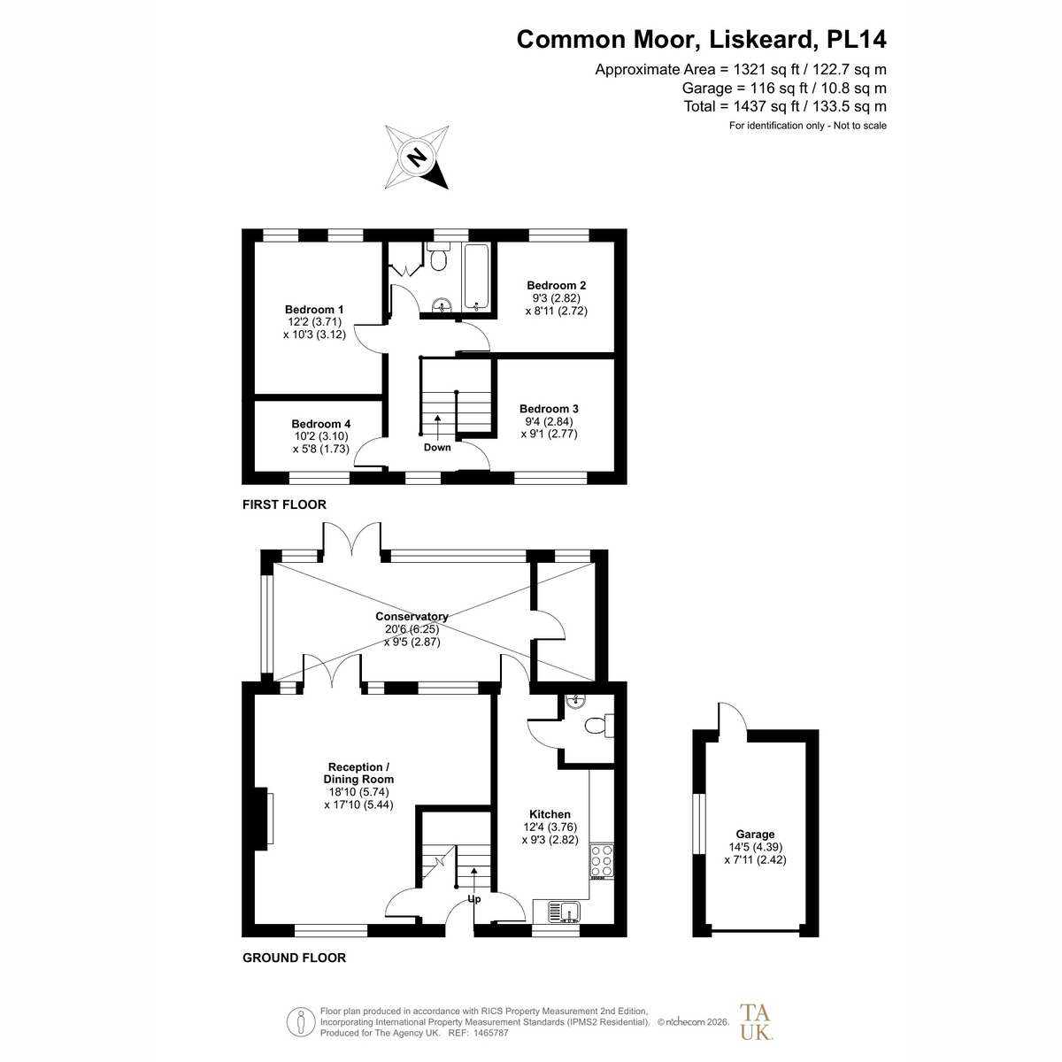 Sentri An Hal, Common Moor, Liskeard floorplan