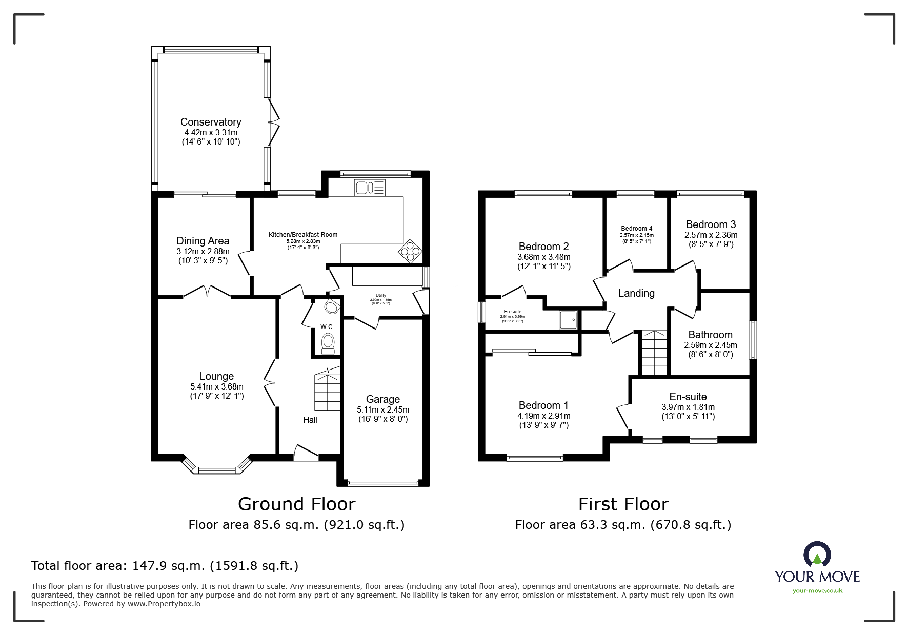 12, Rosemary Way, Warwickshire floorplan