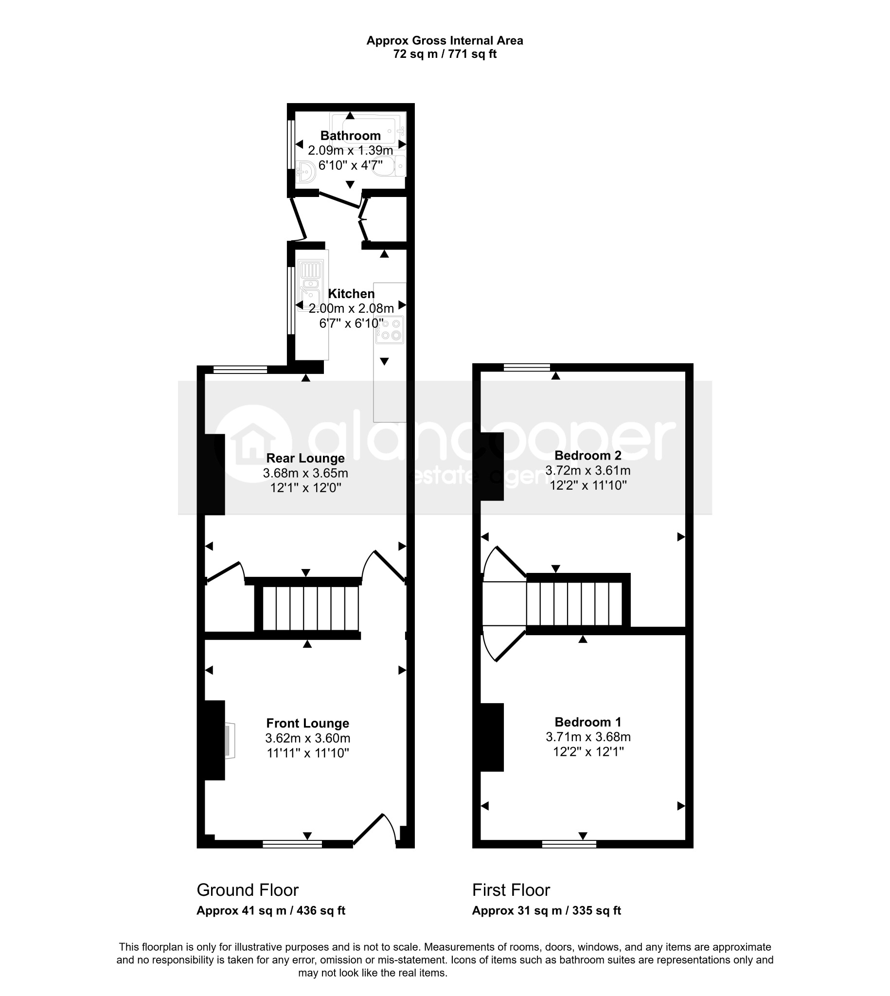 38 Wootton Street, Bedworth, Warwickshire floorplan