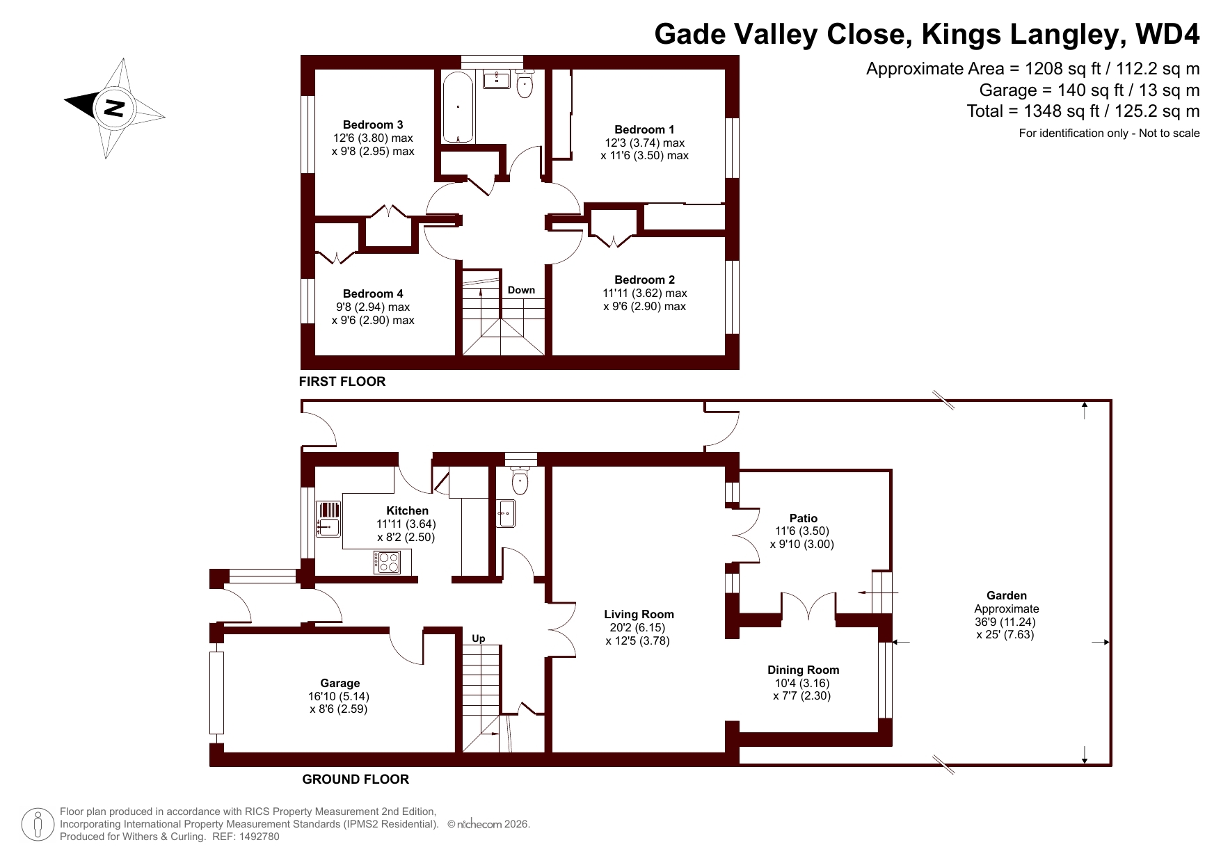 8 Gade Valley Close, Kings Langley floorplan