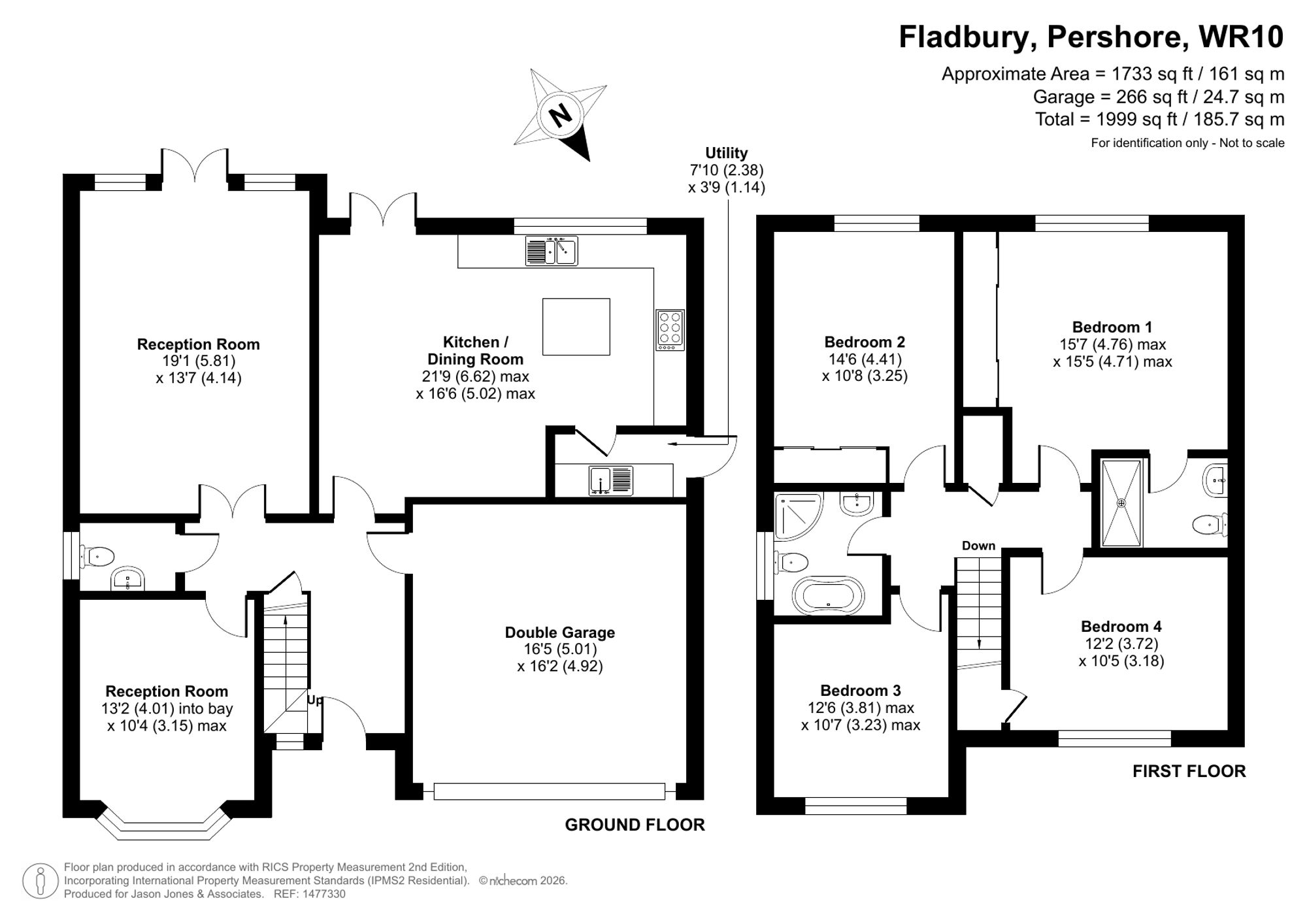 6 Llewellyn Close, Pershore floorplan