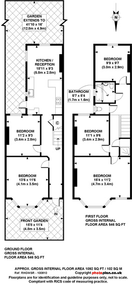 5 Bedrooms Terraced house to rent in Chesterfield Gardens, London N4