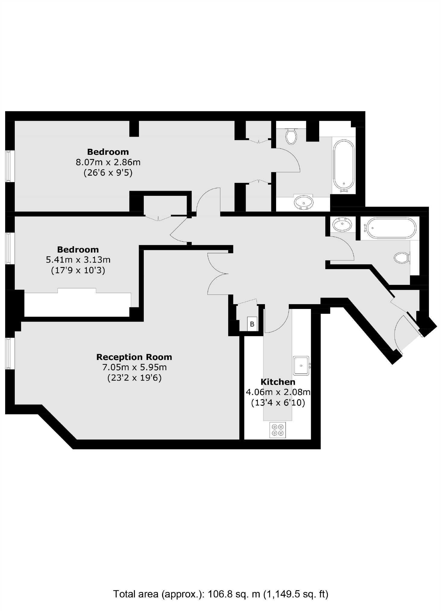 Flat G.01, St. Johns Building, 79, Marsham Street, London floorplan