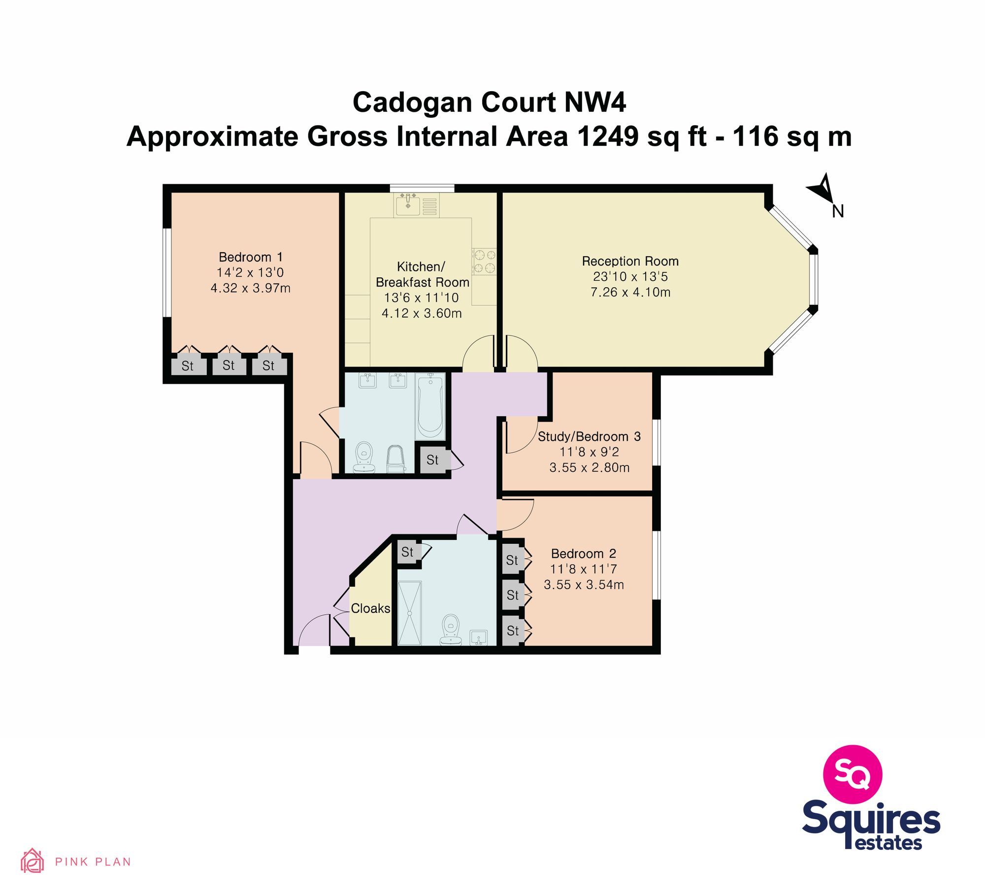 Flat 6, Cadogan Court, London floorplan