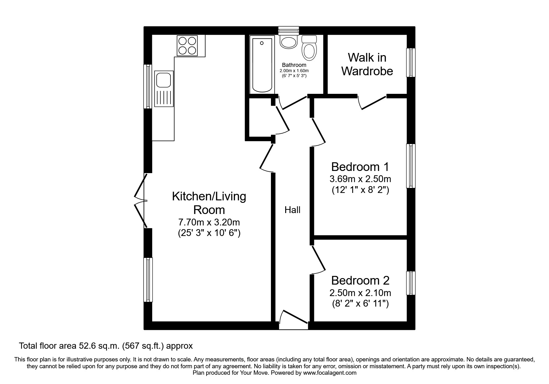 Derwent Water Drive, BlaydonOnTyne NE21, 2 bedroom flat for sale