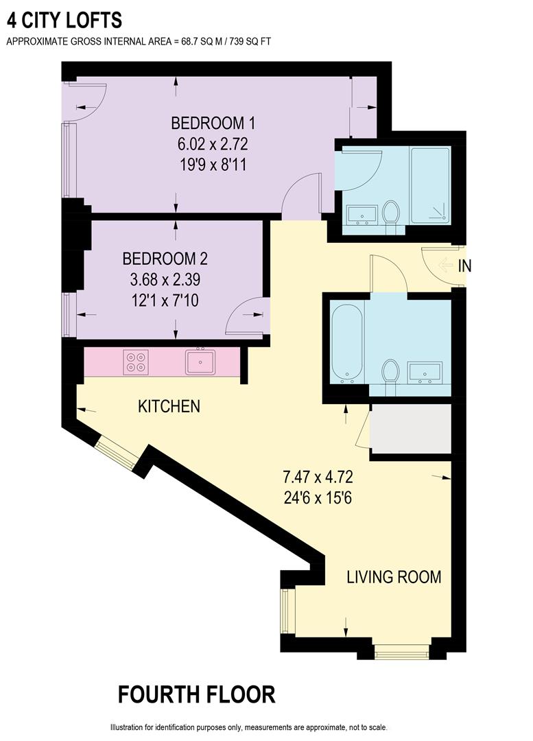 2 Bedrooms Flat to rent in City Lofts, St. Pauls Square, Sheffield S1