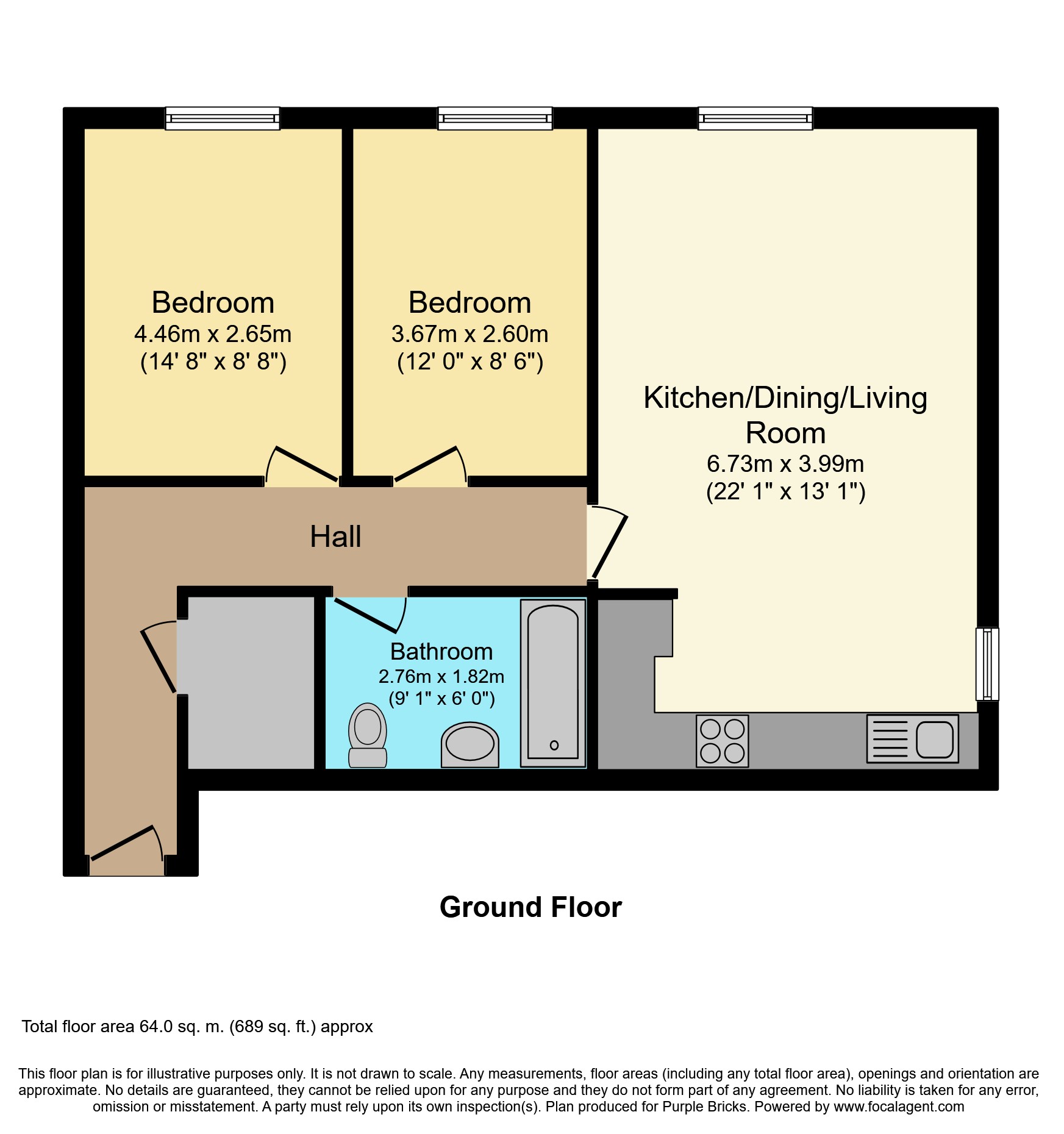 2 Bedrooms Flat for sale in Thackeray Avenue, Tilbury RM18