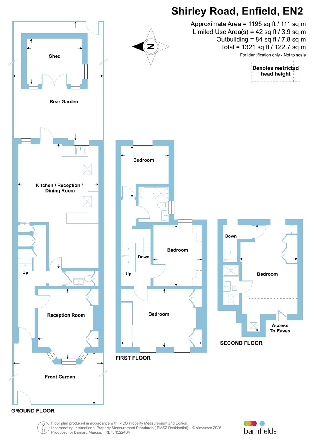 38, Shirley Road, ENFIELD floorplan