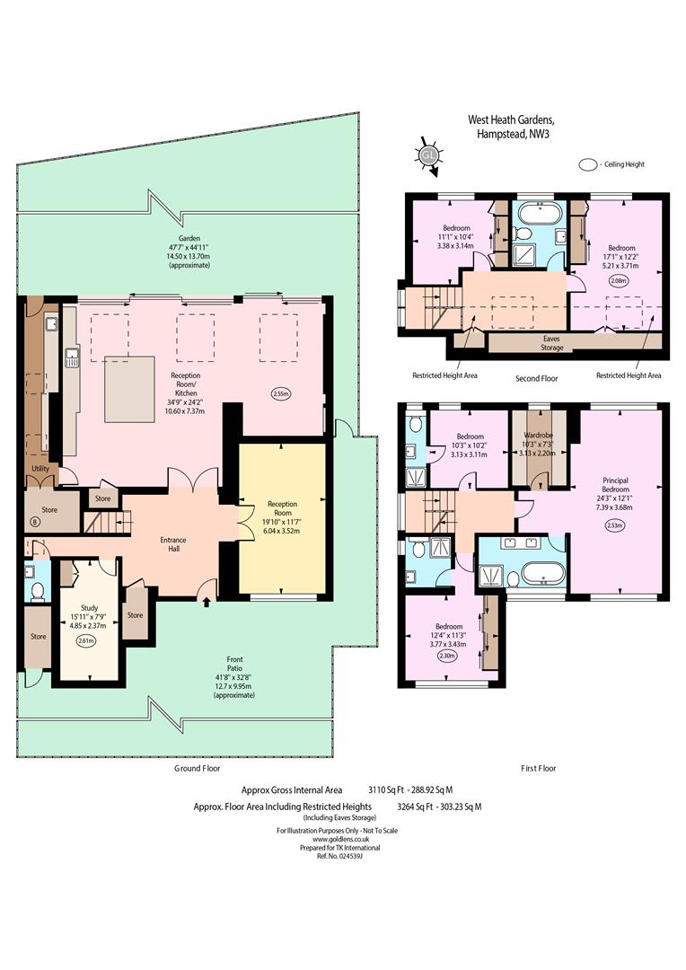 25, West Heath Gardens, Hampstead floorplan
