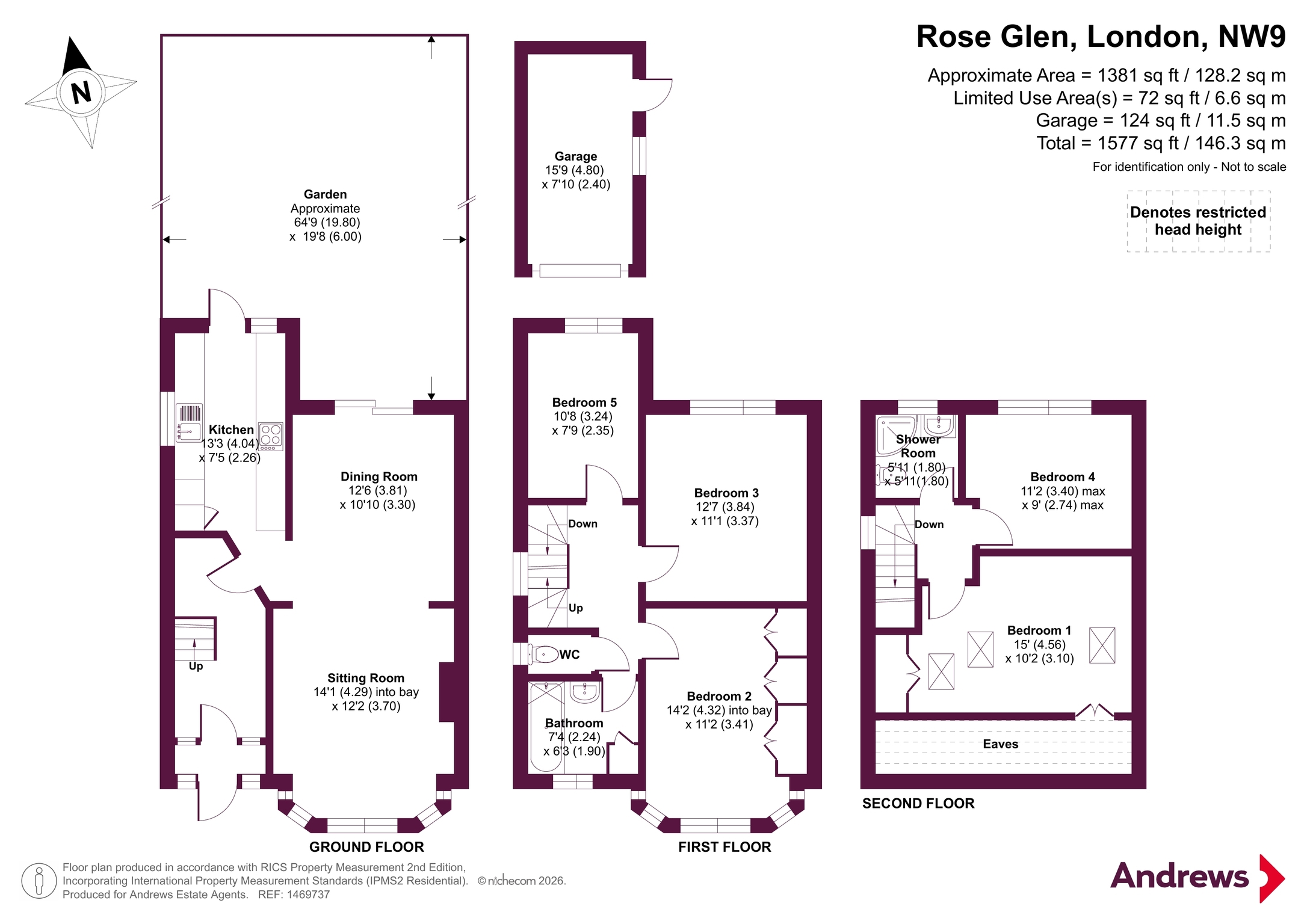 17, Rose Glen, London floorplan