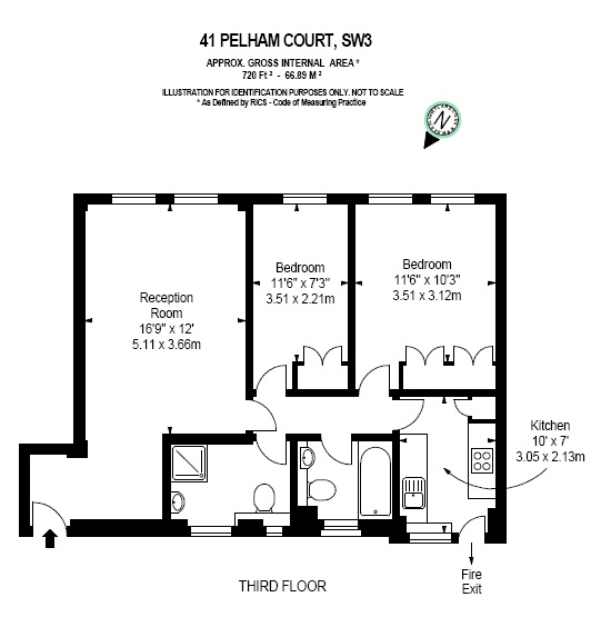 2 Bedrooms Flat to rent in Pelham Court, Fulham Road, London SW3