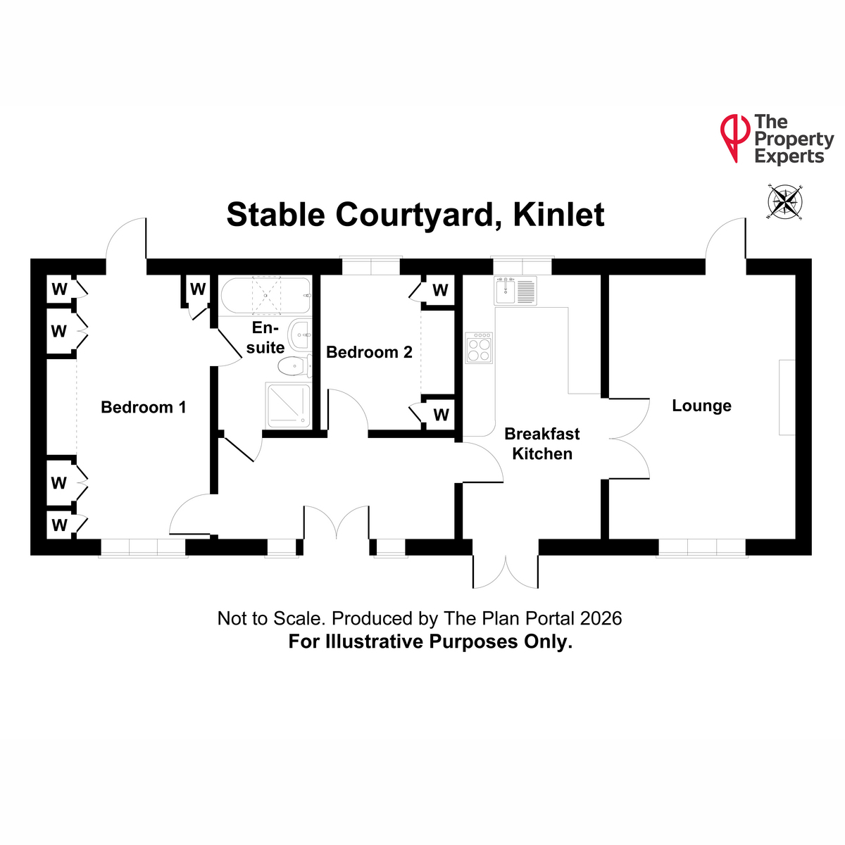 Stable Courtyard, Winnal Court, Kinlet floorplan