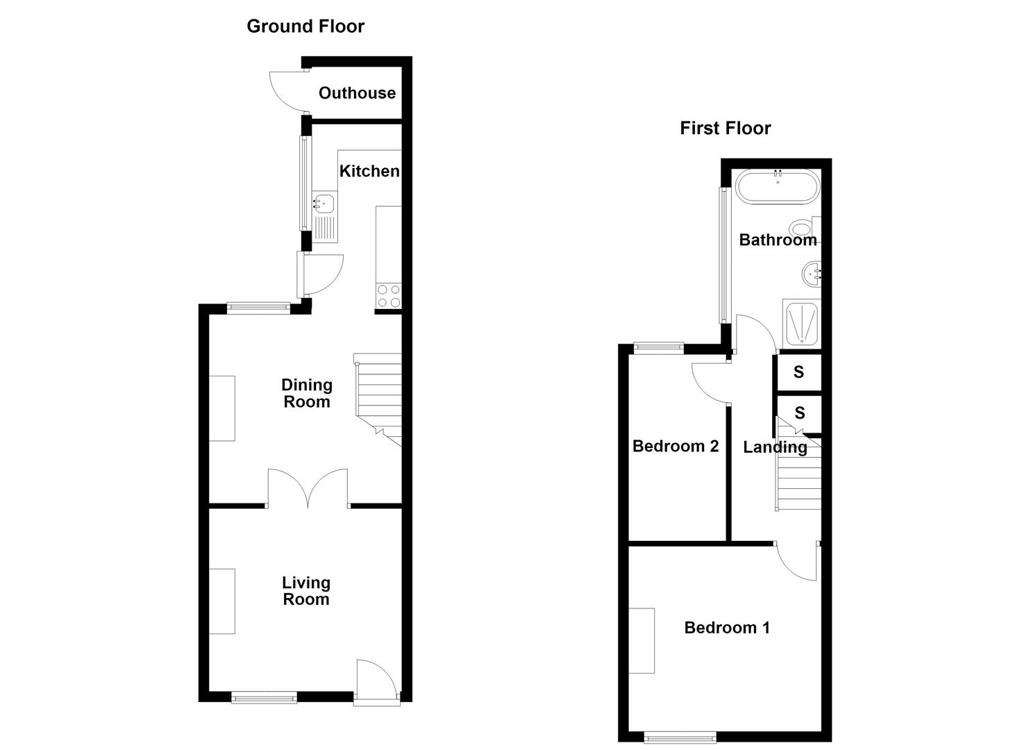 308, New Street, Biddulph Moor floorplan