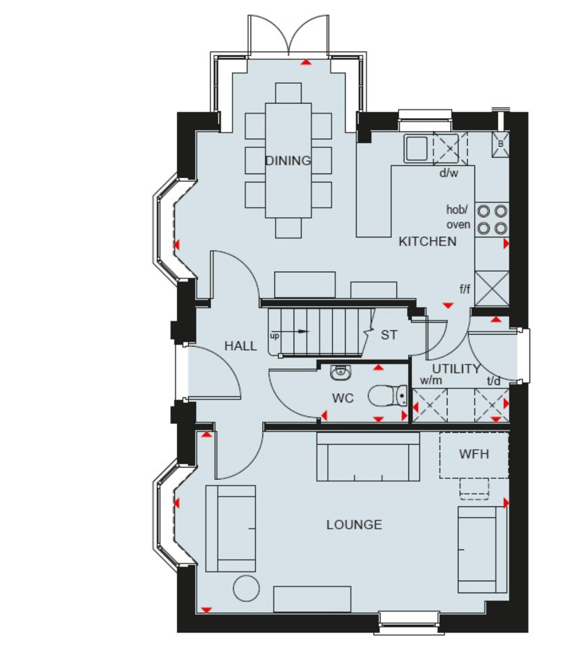 The Hertford, Clockmakers, Shropshire floorplan