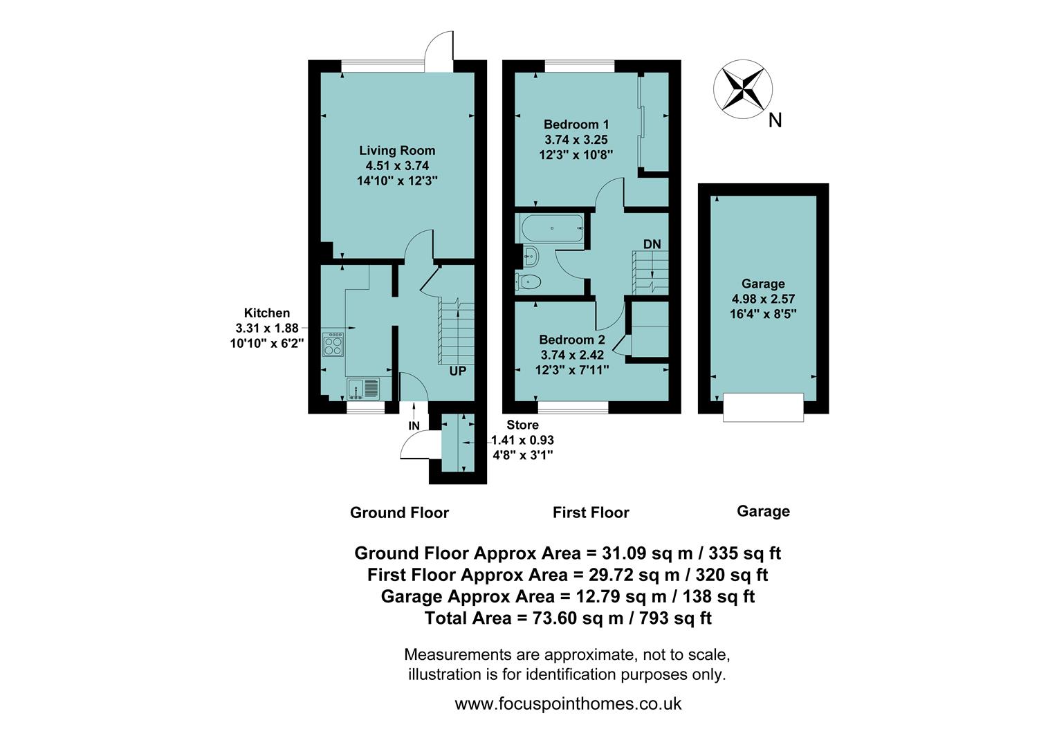 17, Frensham Close, Banbury floorplan