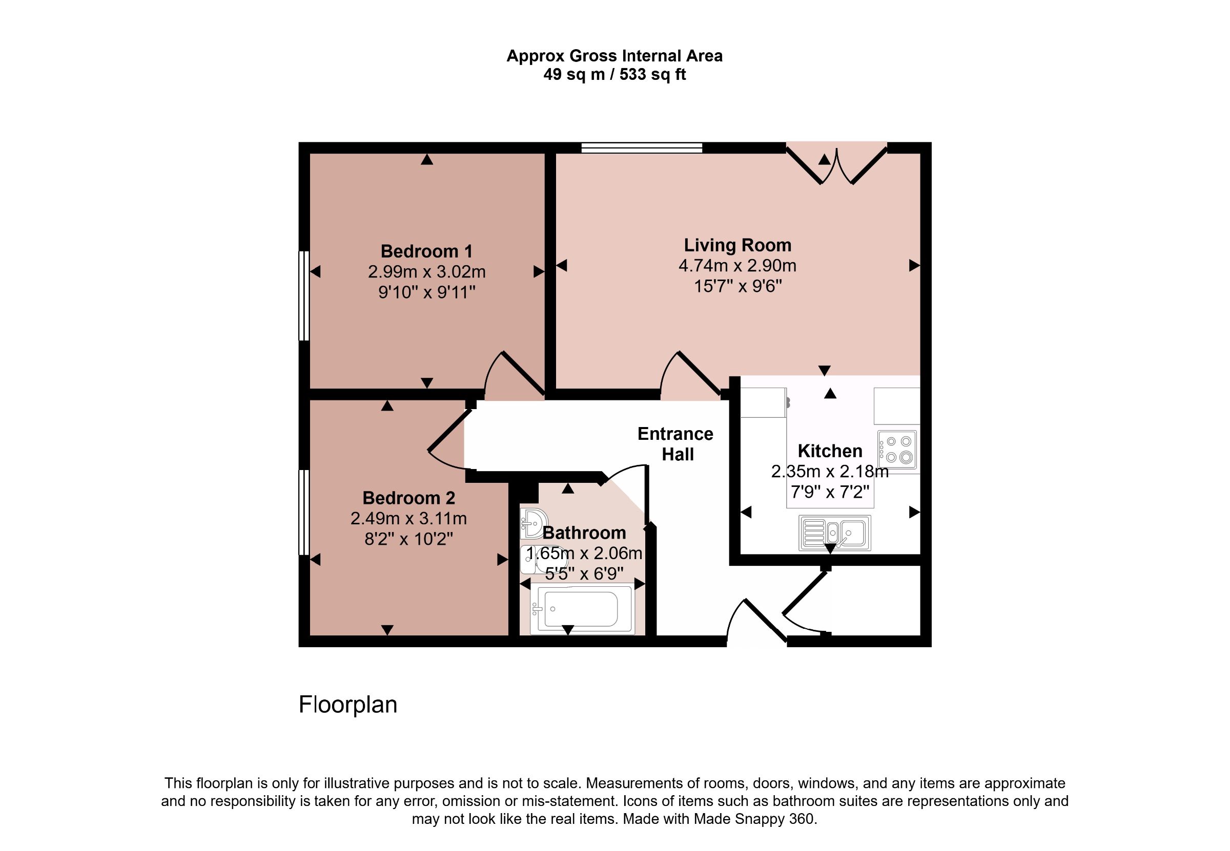 Flat 5, 10 Appleshaw Close, Knaresborough floorplan