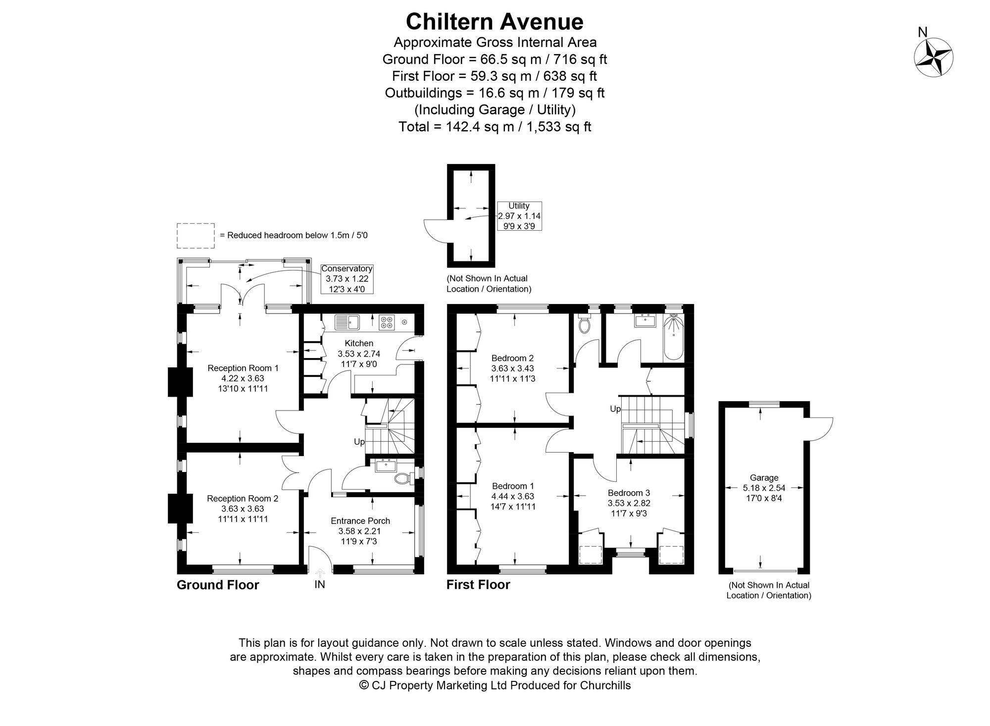 80 Chiltern Avenue, Bushey floorplan