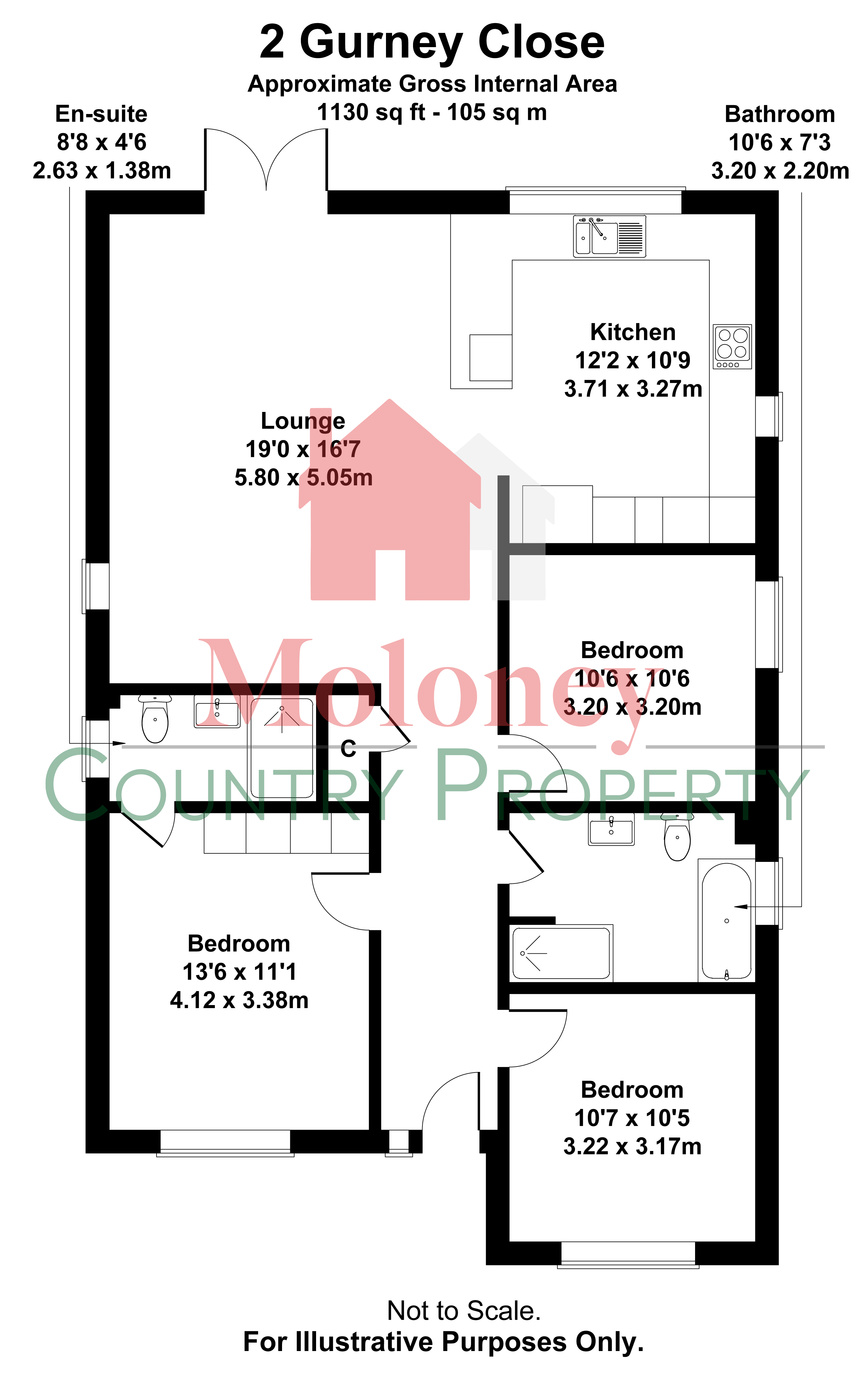 2, Gurney Close, Rye floorplan