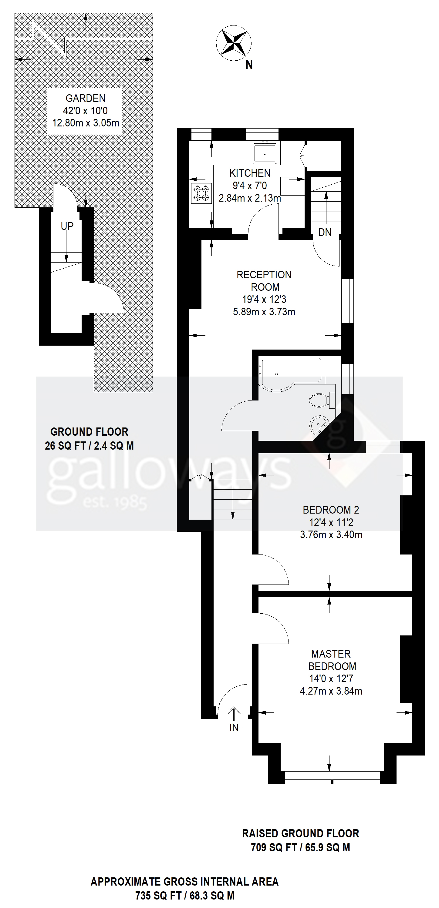 2 Bedrooms Maisonette for sale in Auckland Hill, London SE27