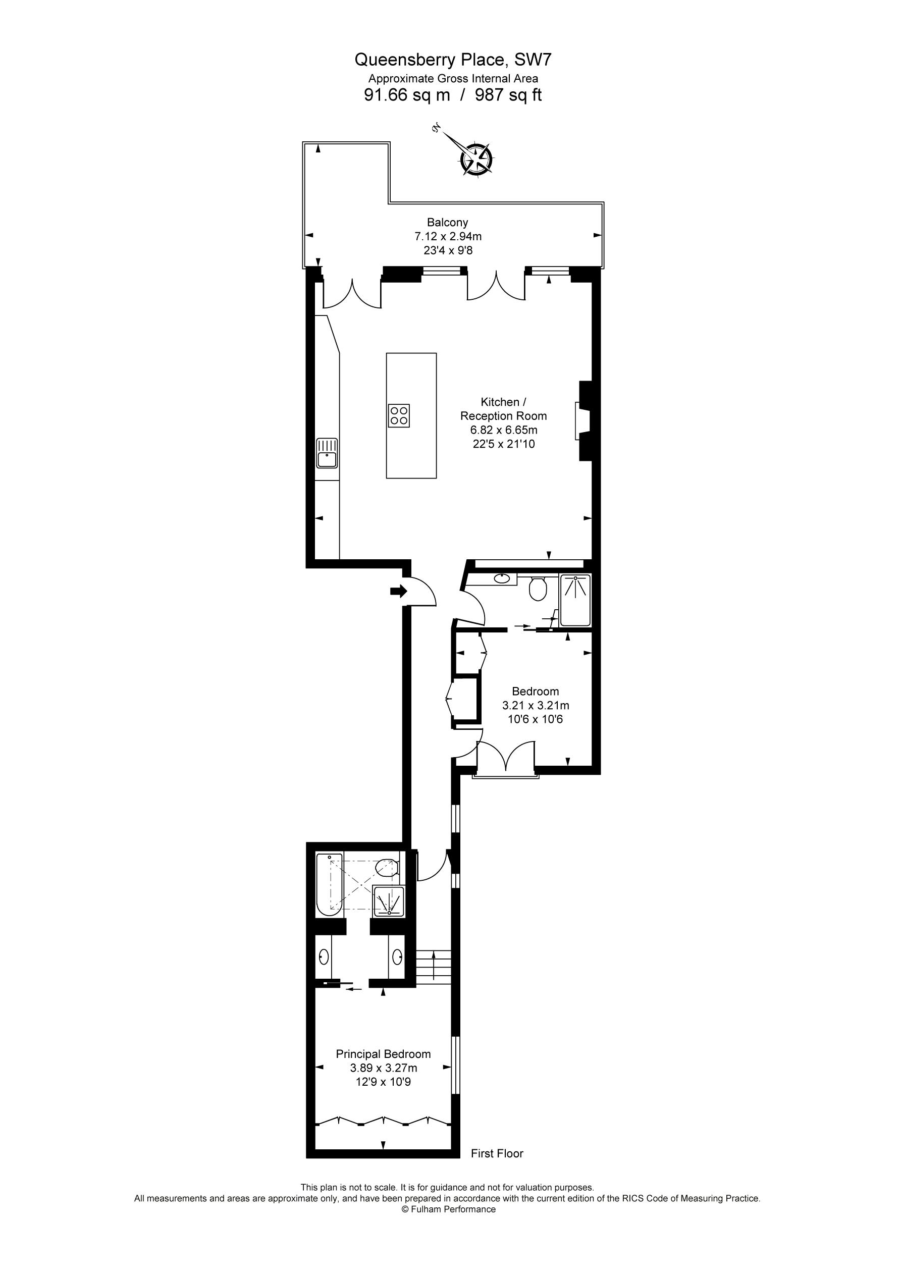 Queensberry Place, London floorplan
