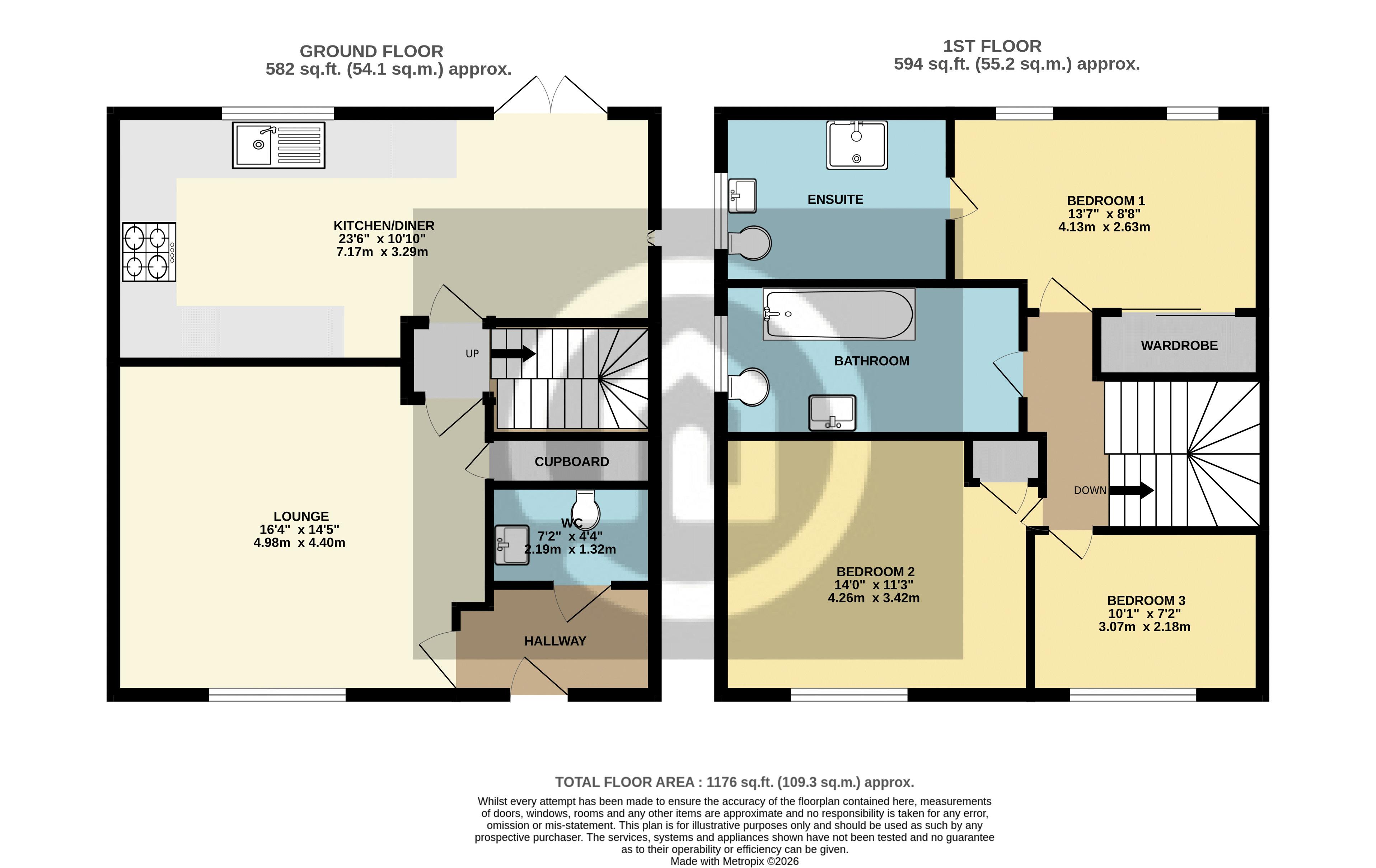 26, Crane Lane, Bedford floorplan