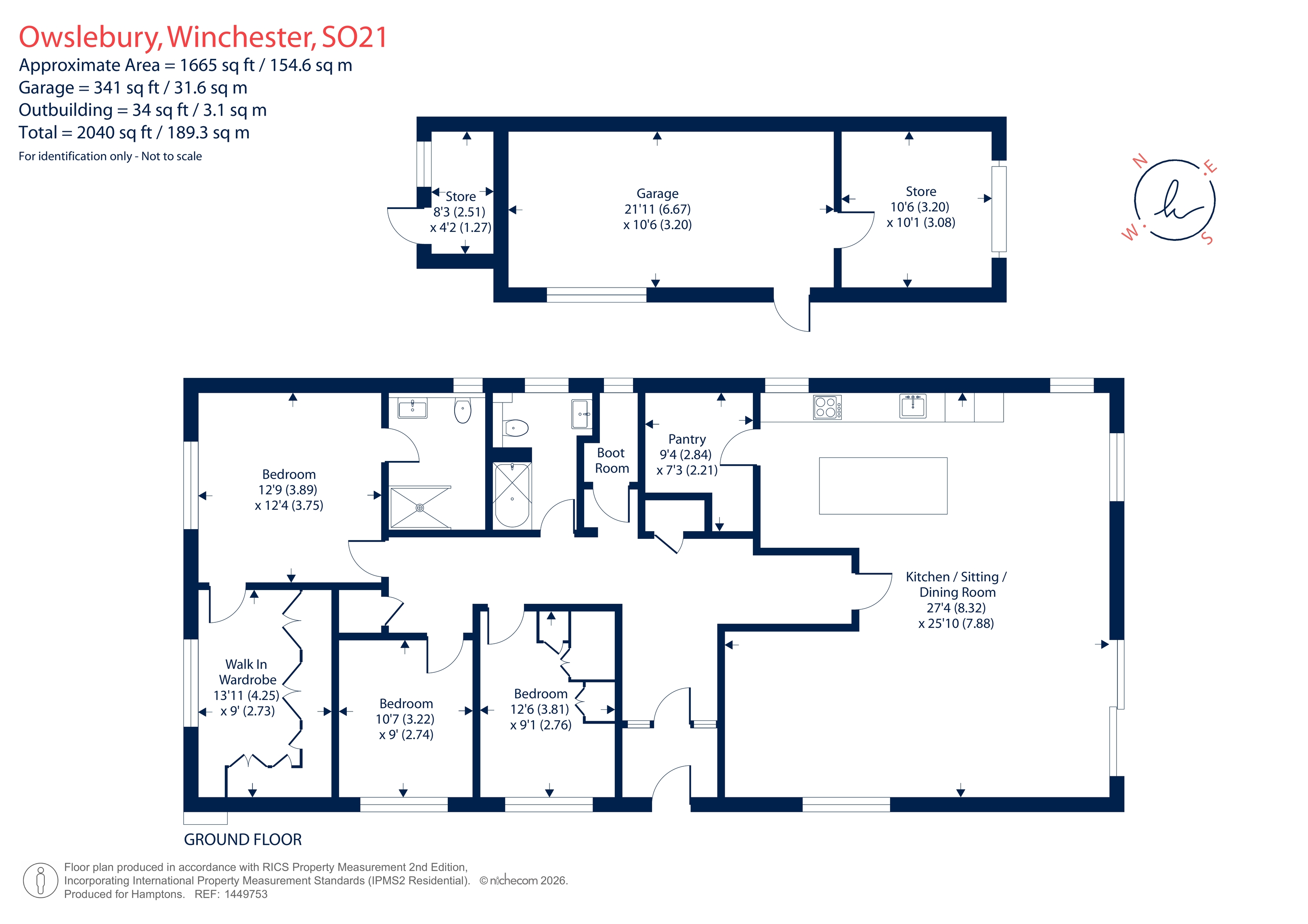 Ashiana, Main Road, Winchester floorplan