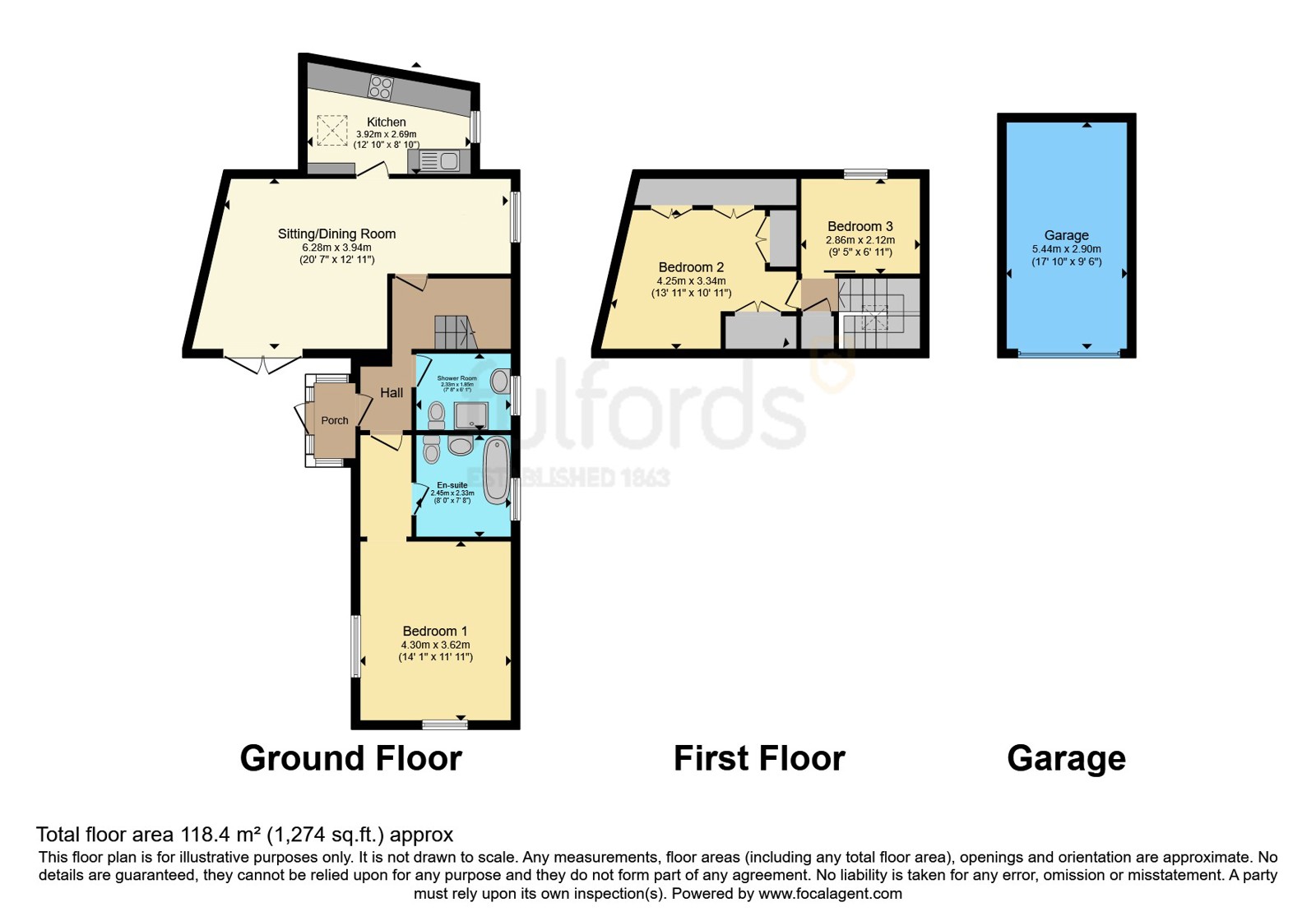 Horseshoe Cottage,, Abbotskerswell, Devon floorplan