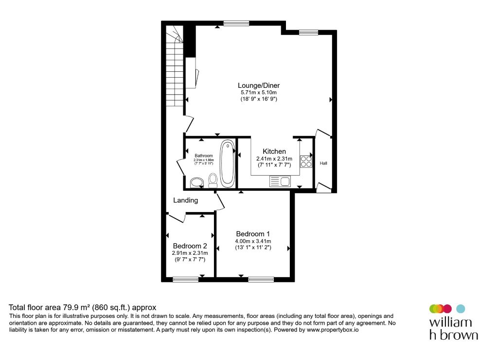 Flat 56, Alexander Court, Dame Mary Walk, Halstead floorplan