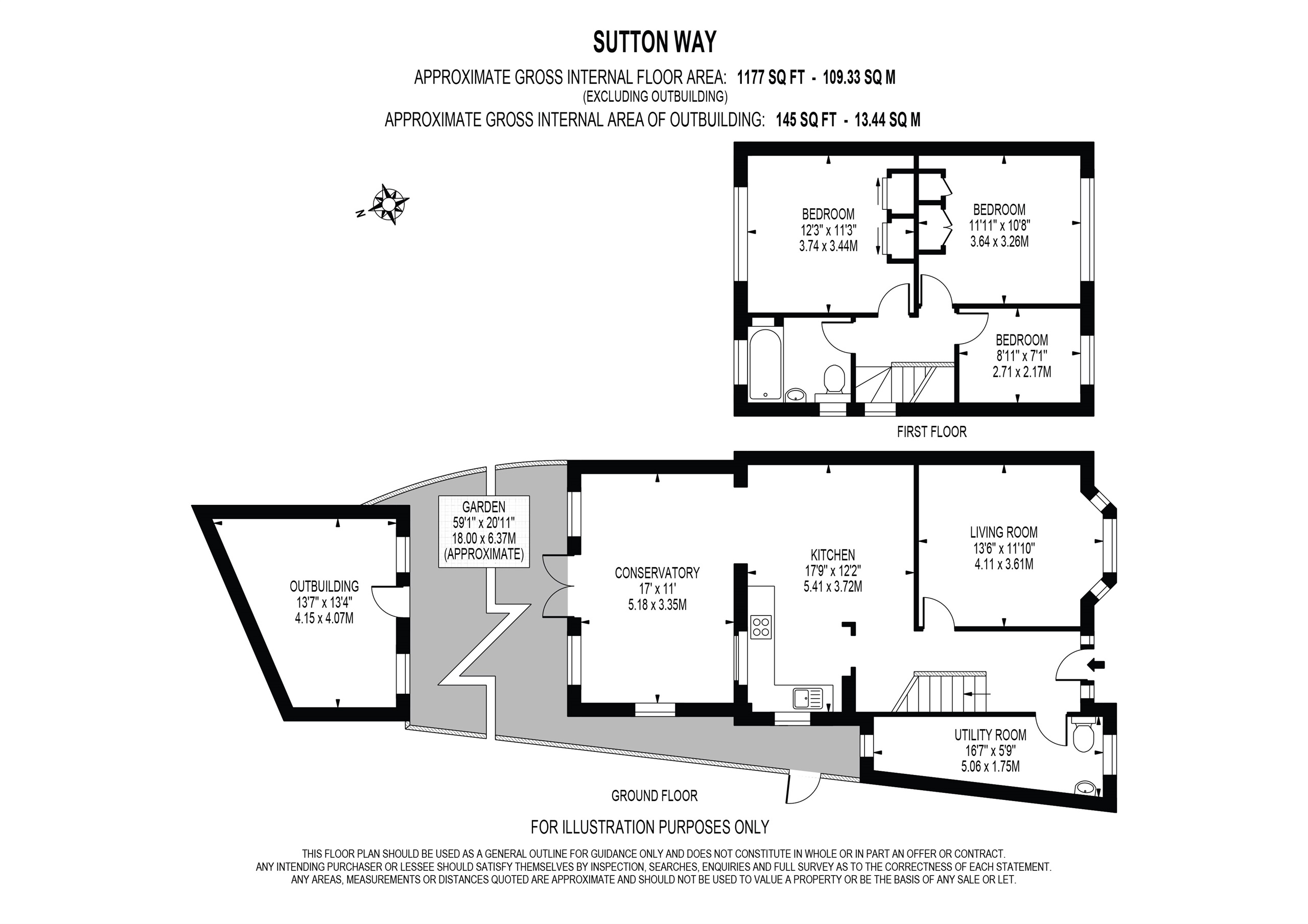 2, Sutton Way, Heston floorplan