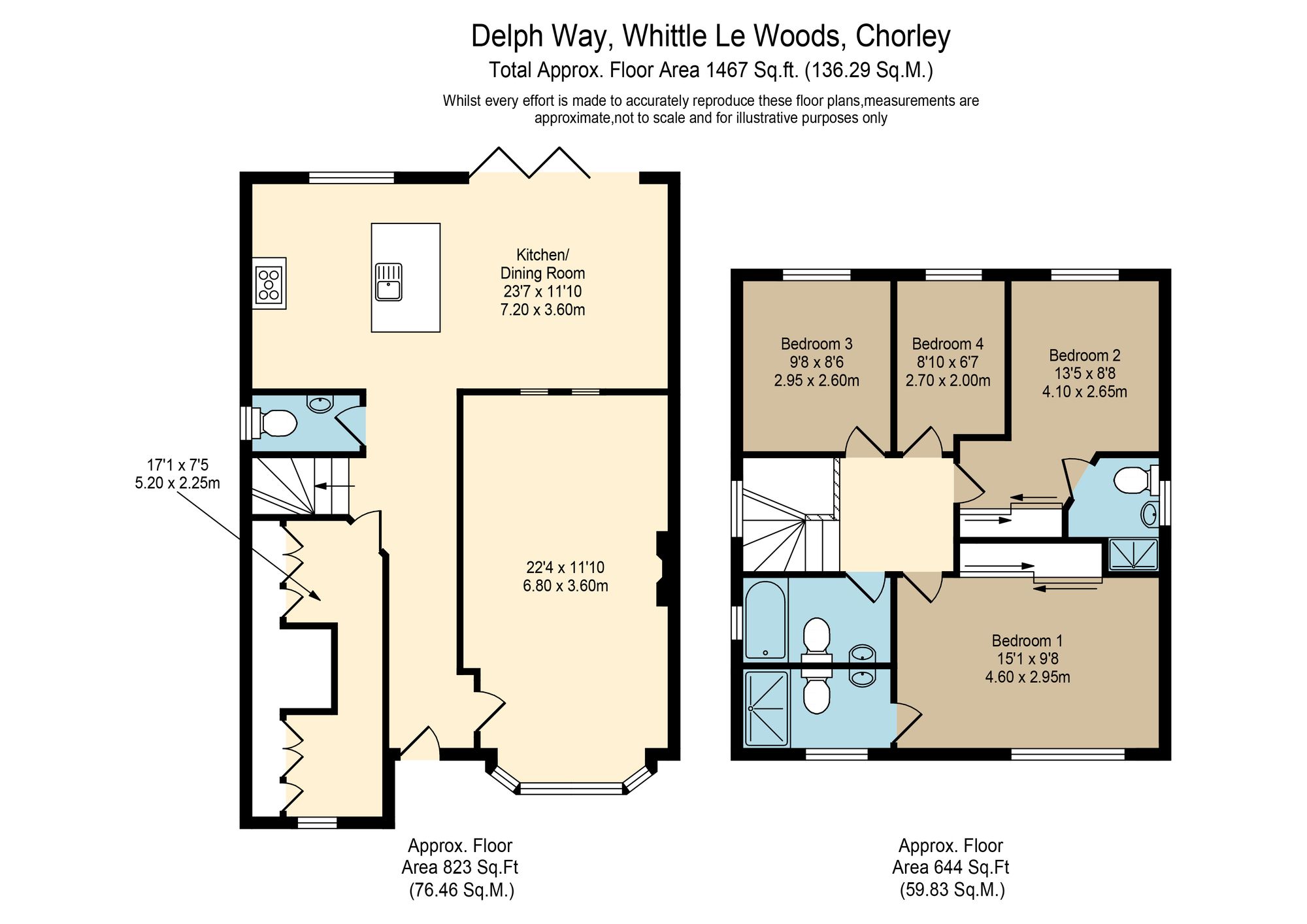 26 Delph Way, Chorley floorplan