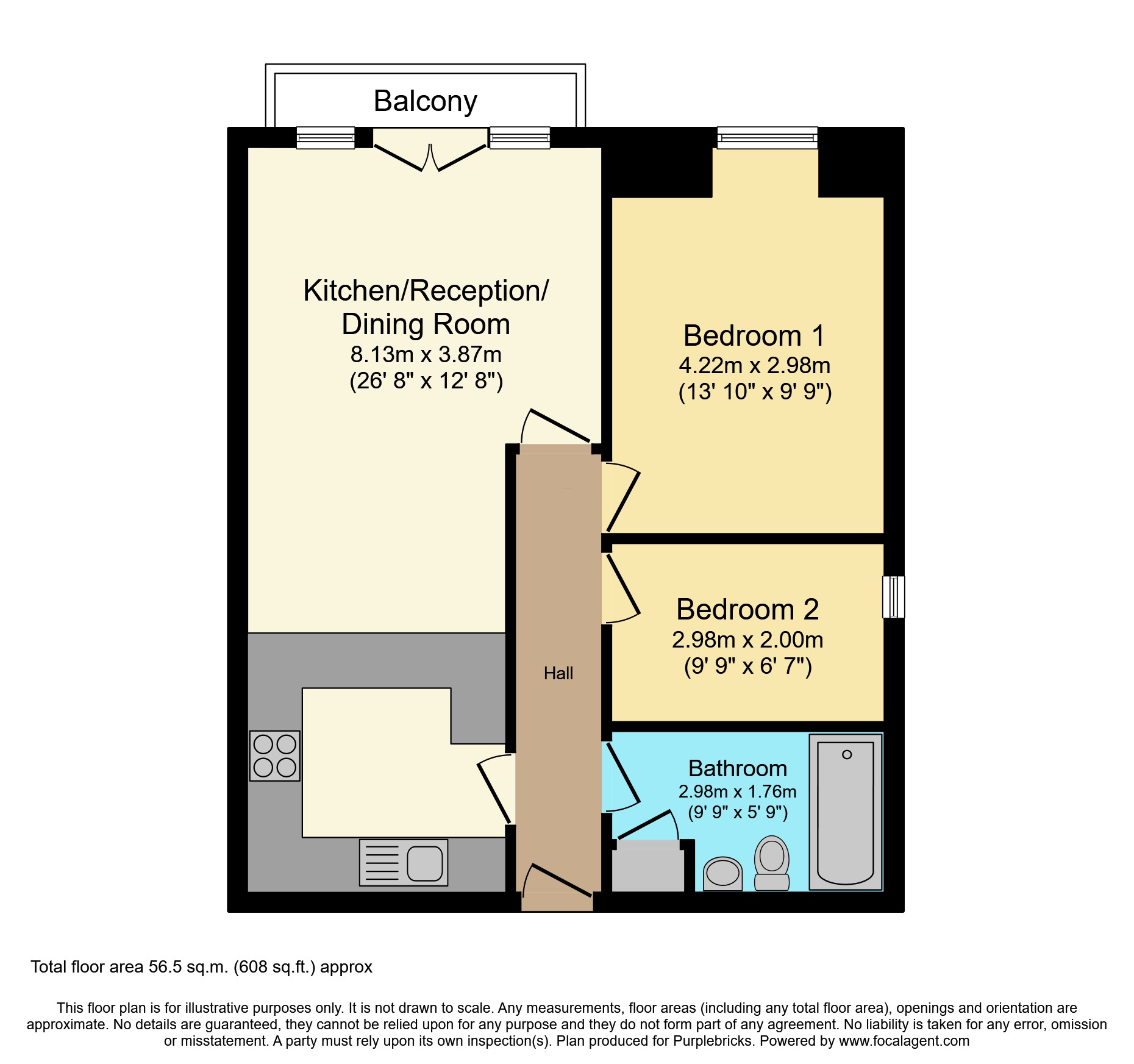 Flat 17/Ashwood Court, 6 Wembley Park Drive, Wembley floorplan