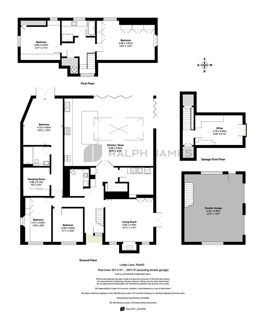 Oak Cottage, Lodge Lane, Redhill floorplan