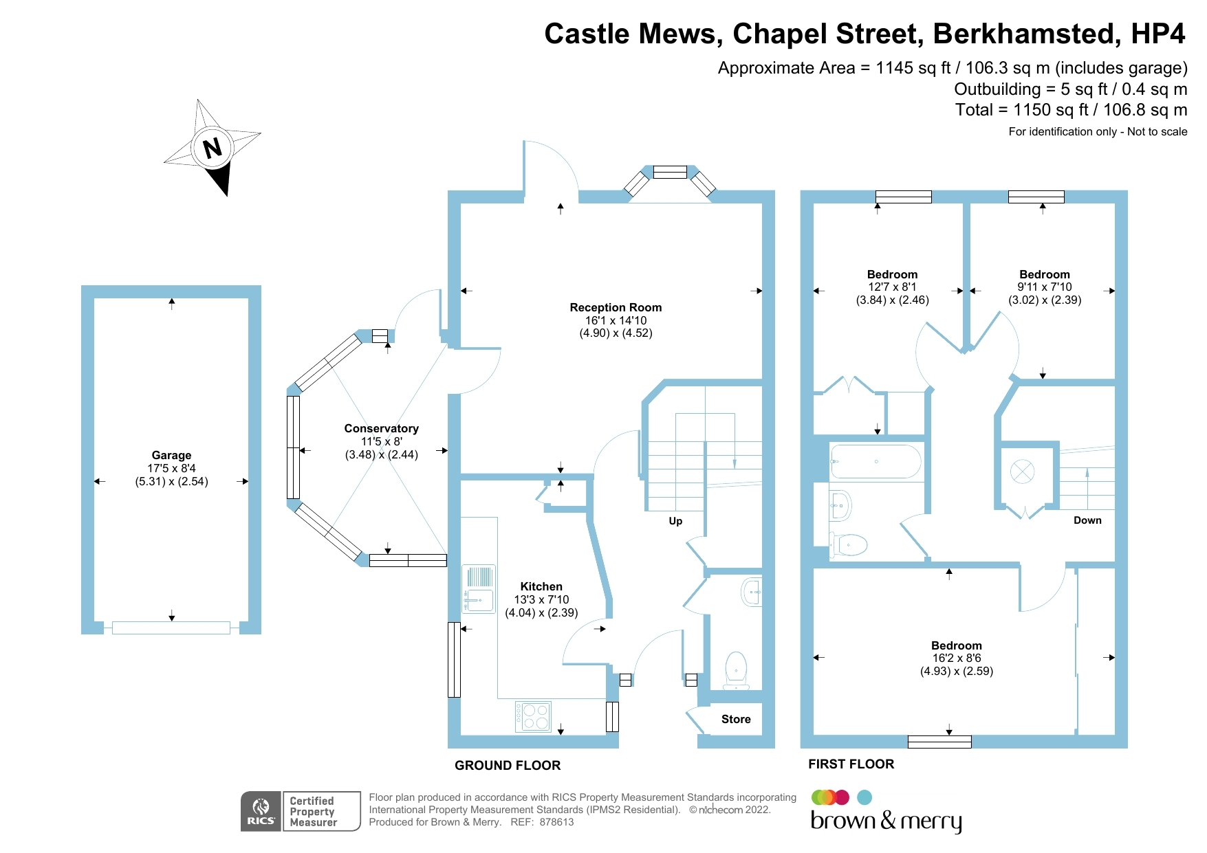 Castle Mews, Chapel Street, Berkhamsted HP4, 3 bedroom end terrace