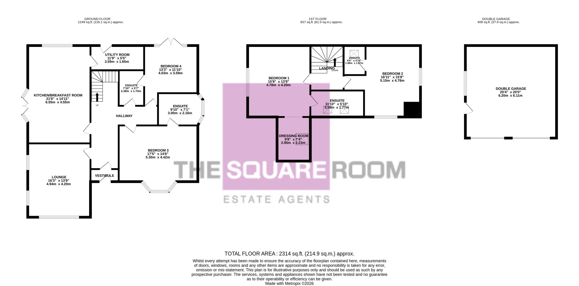 4, Meadow Close, Thornton floorplan