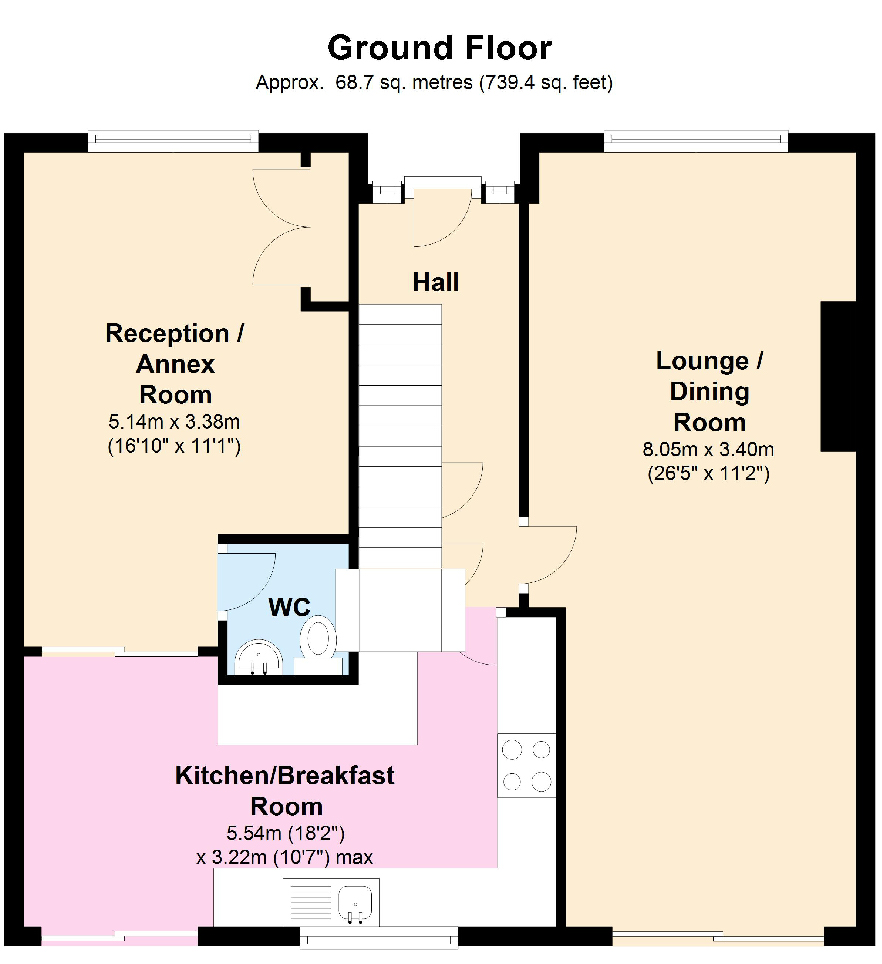 5 Bedrooms Semi-detached house to rent in Grafton Road, Worcester Park, Surrey KT4