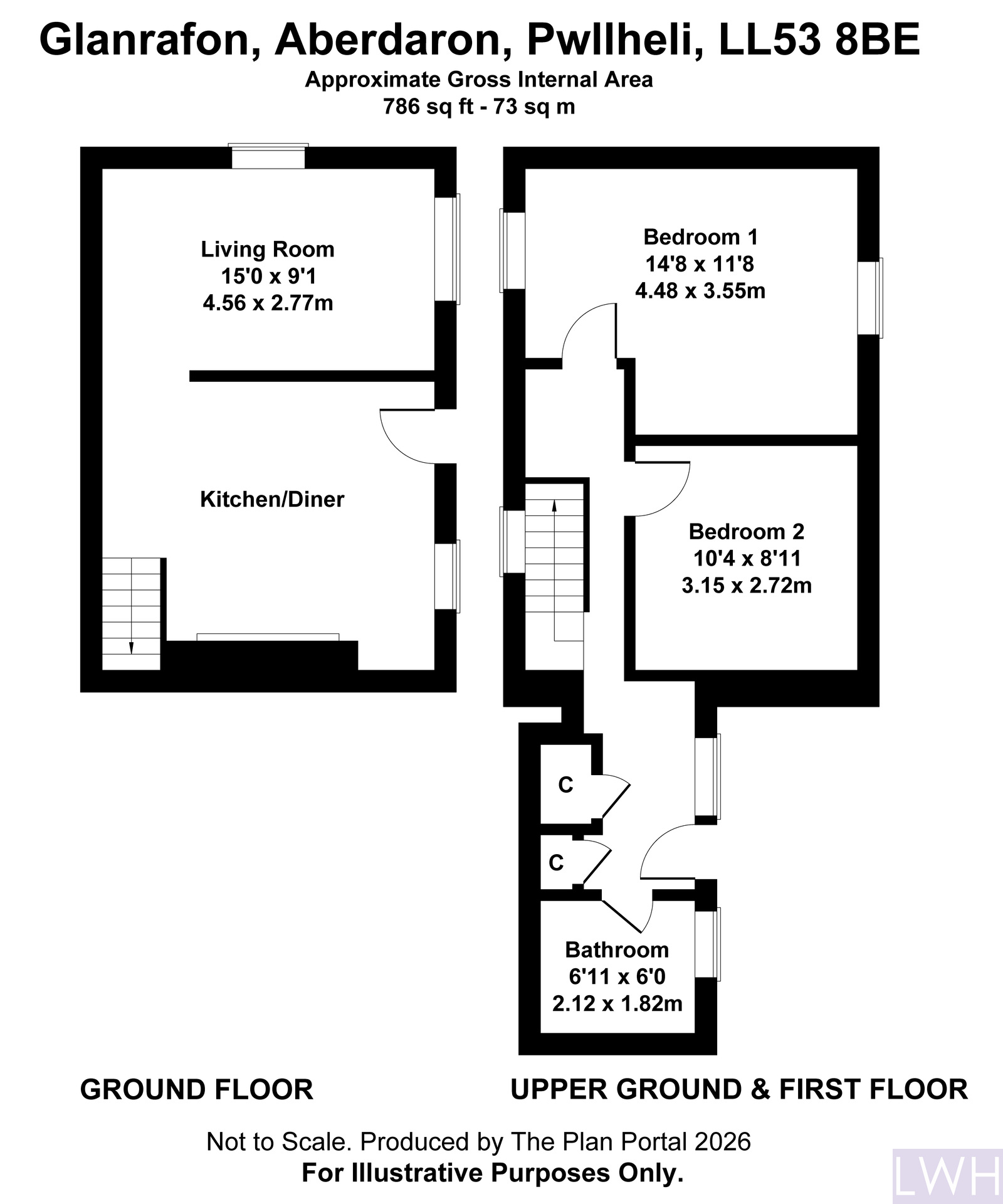 Glanrafon, Pwllheli floorplan