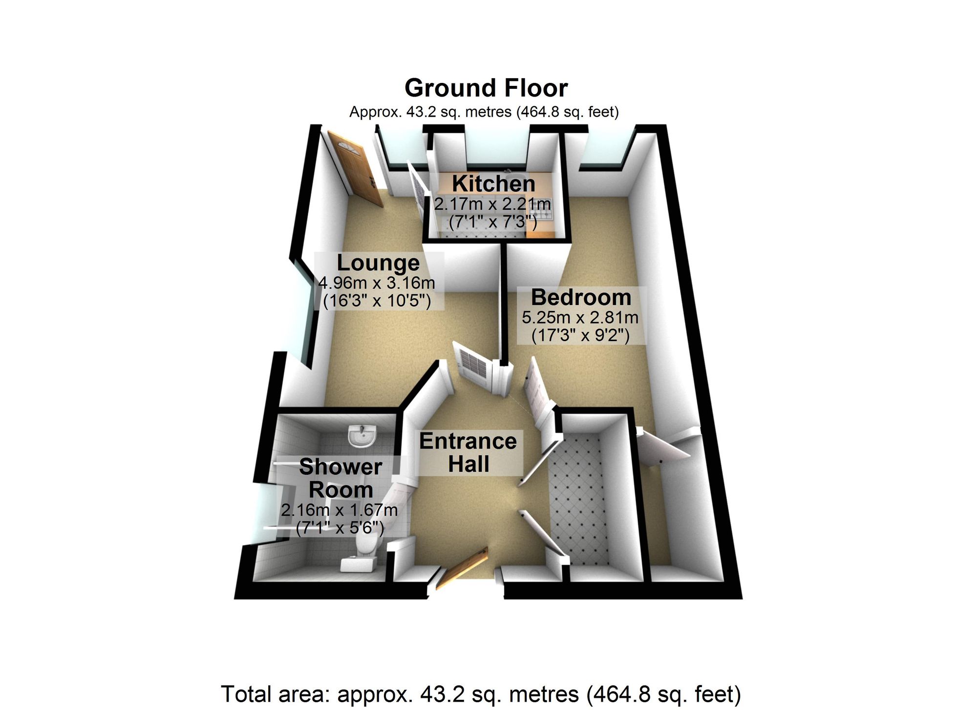 Flat 26, 44 Westfield Road, Wellingborough floorplan